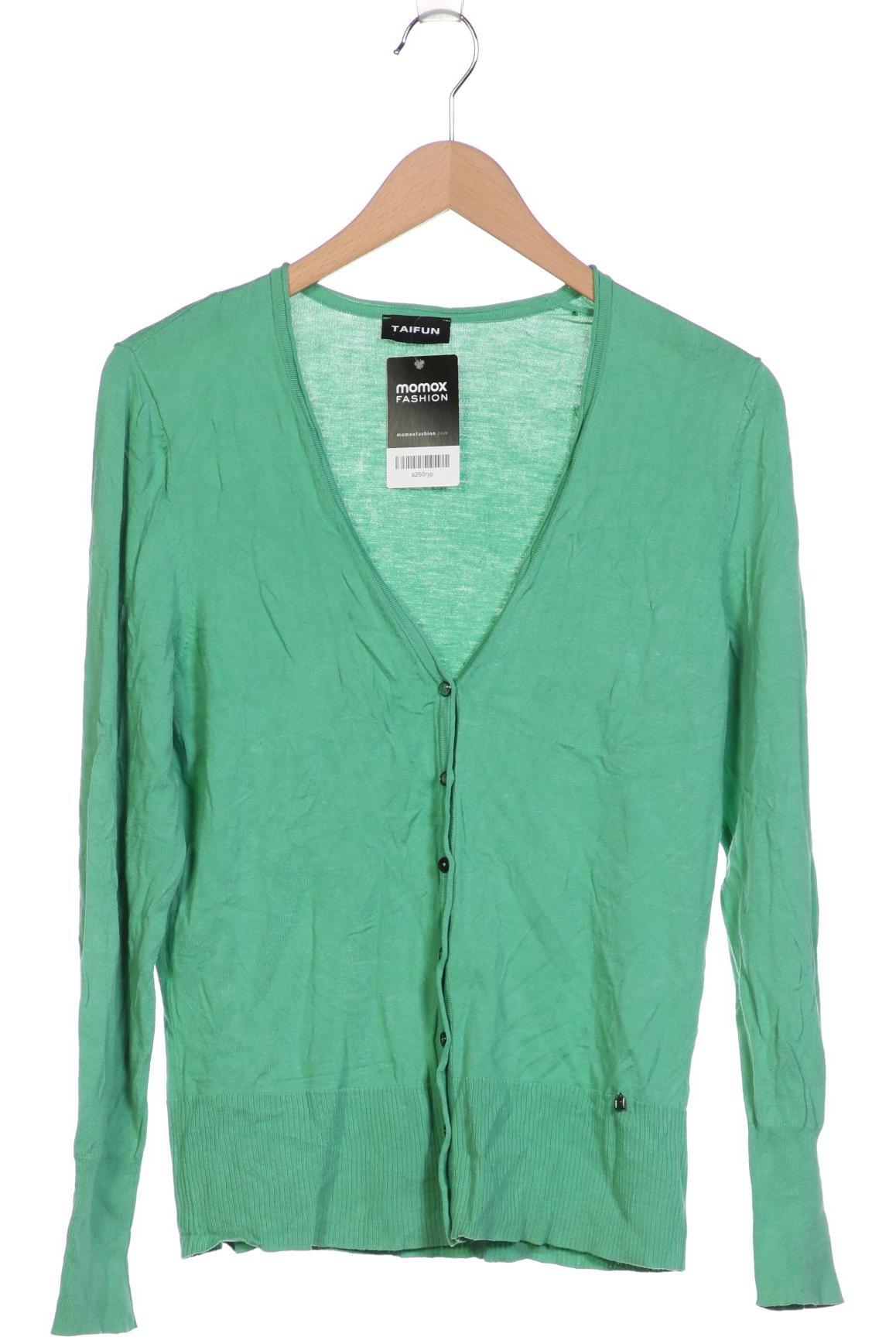 

Taifun Damen Strickjacke, grün, Gr. 40