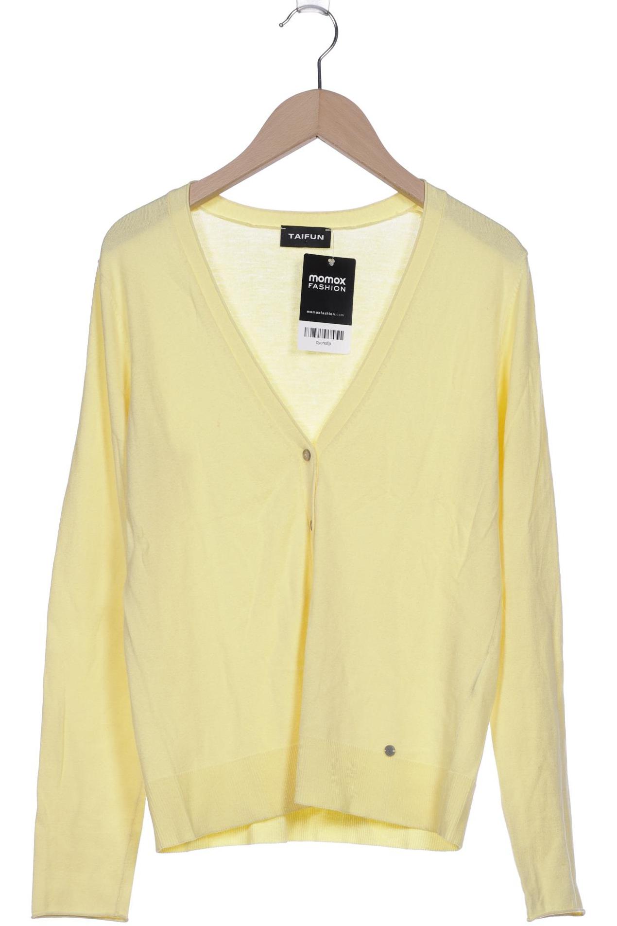 

Taifun Damen Strickjacke, gelb, Gr. 38