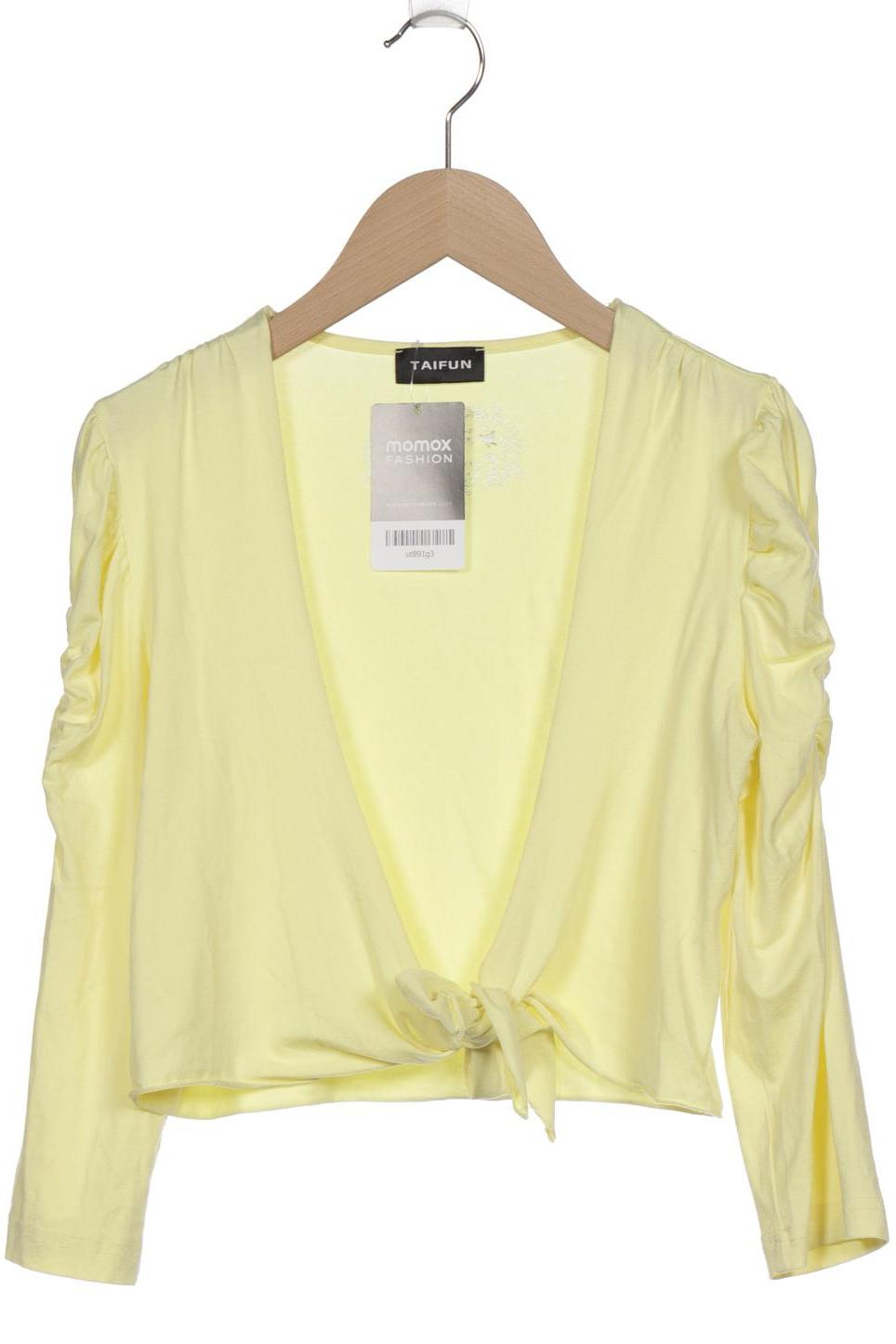 

Taifun Damen Strickjacke, gelb, Gr. 34