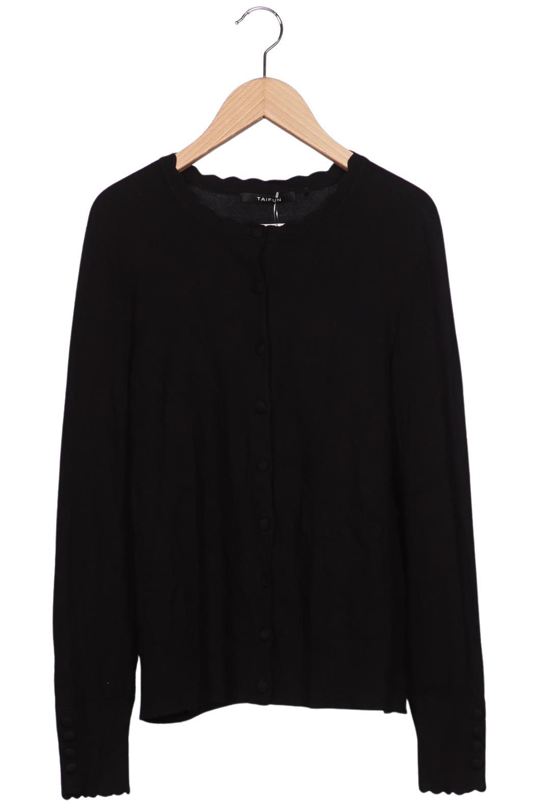 

Taifun Damen Strickjacke, schwarz, Gr. 42