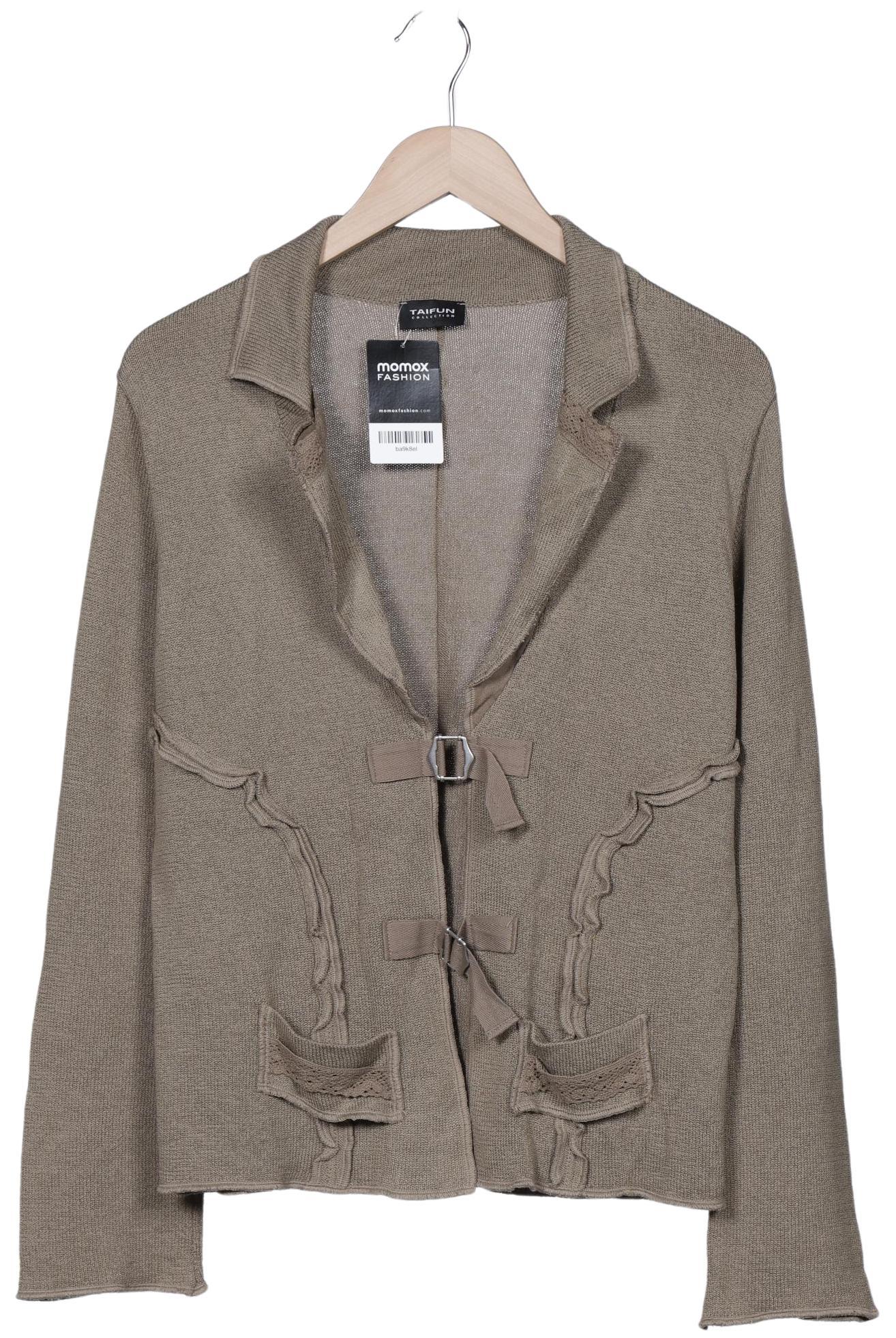 

Taifun Damen Strickjacke, beige, Gr. 42