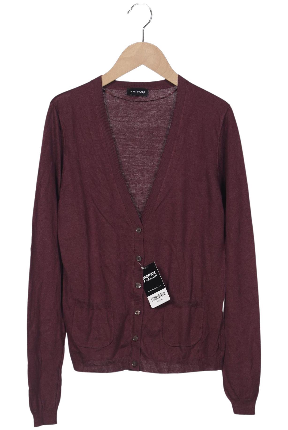 

Taifun Damen Strickjacke, bordeaux, Gr. 38