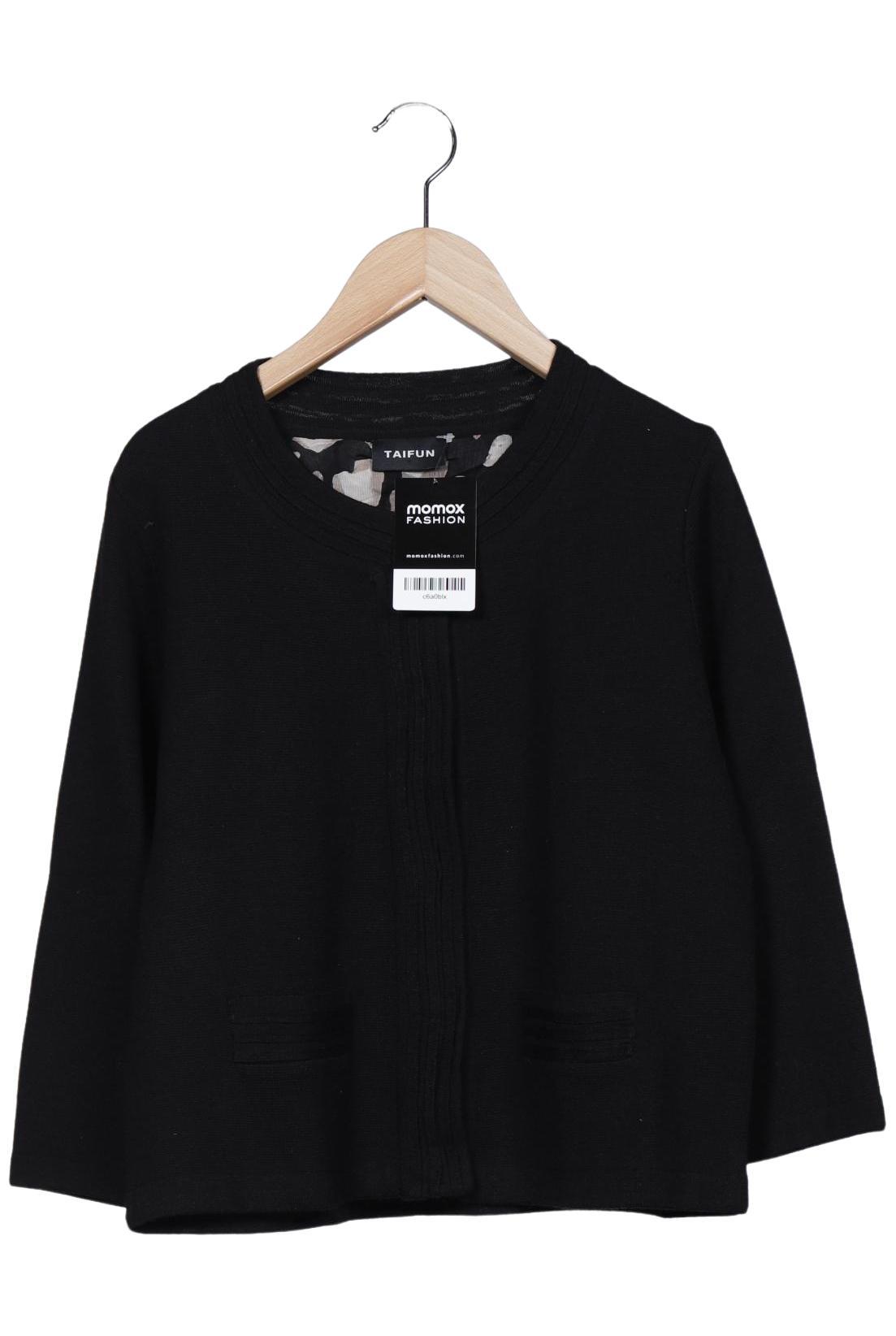 

Taifun Damen Strickjacke, schwarz, Gr. 40