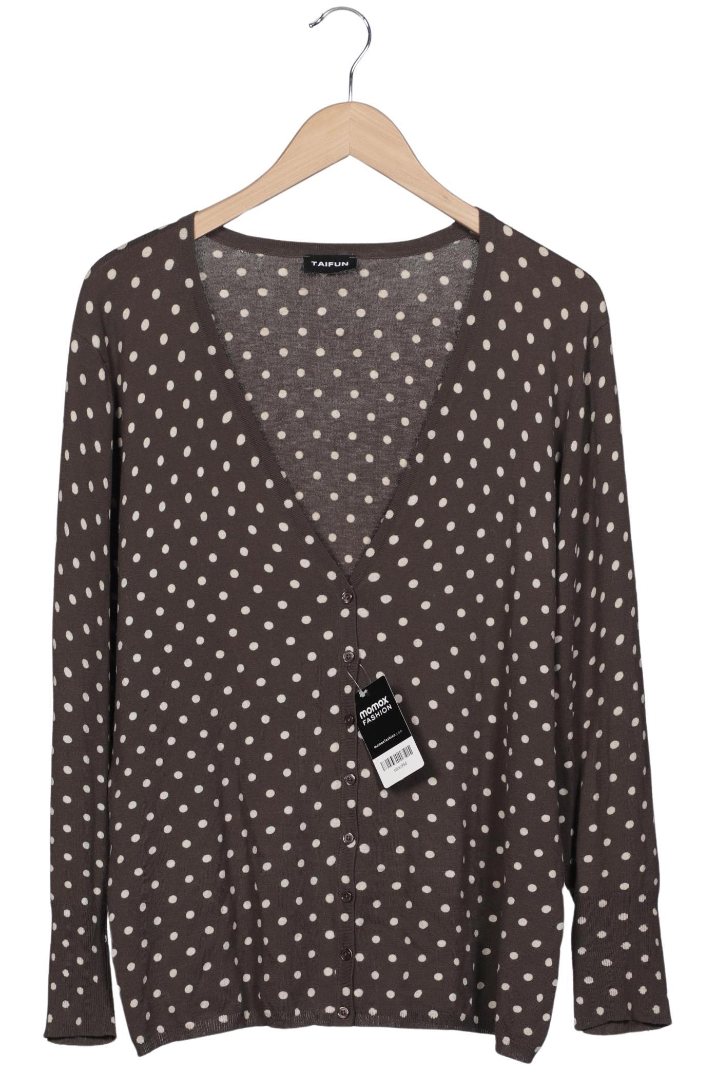 

Taifun Damen Strickjacke, braun, Gr. 46