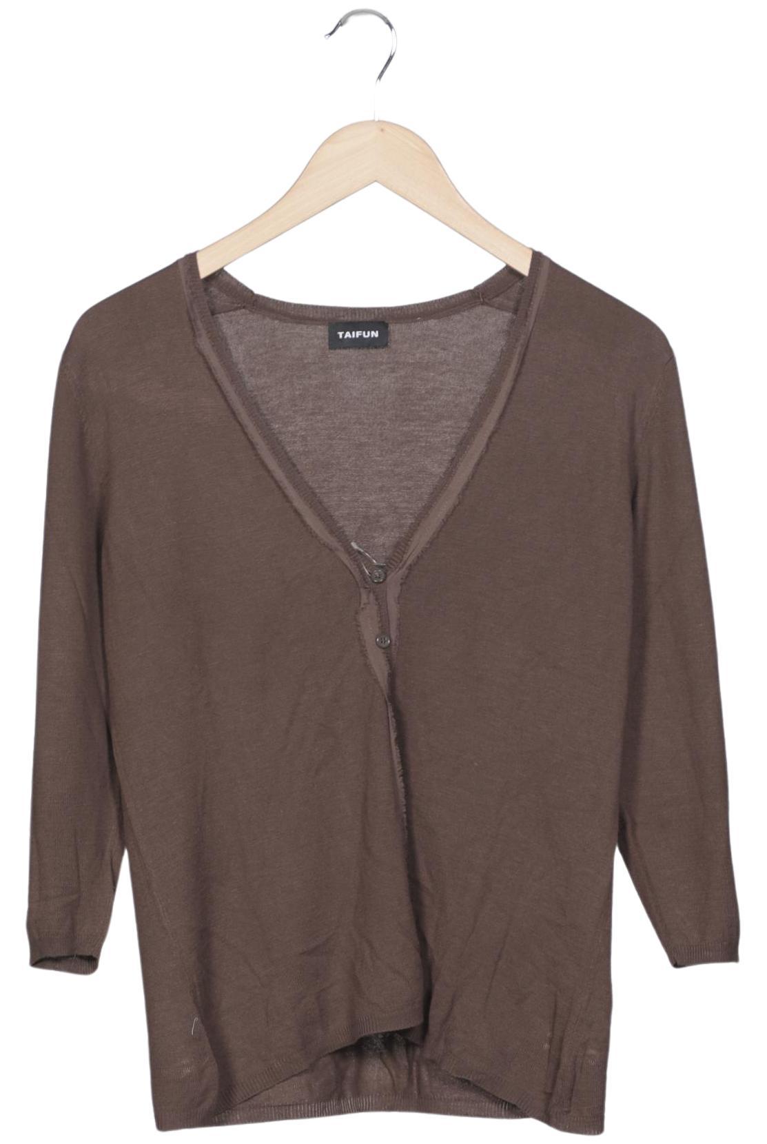 

Taifun Damen Strickjacke, braun, Gr. 38