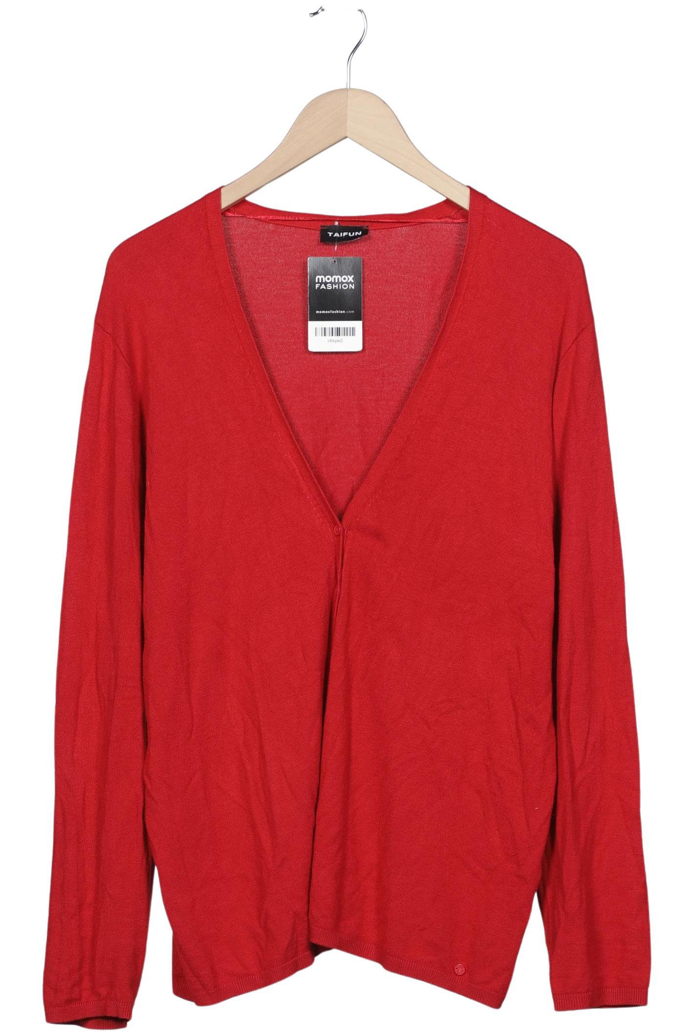 

Taifun Damen Strickjacke, rot, Gr. 46