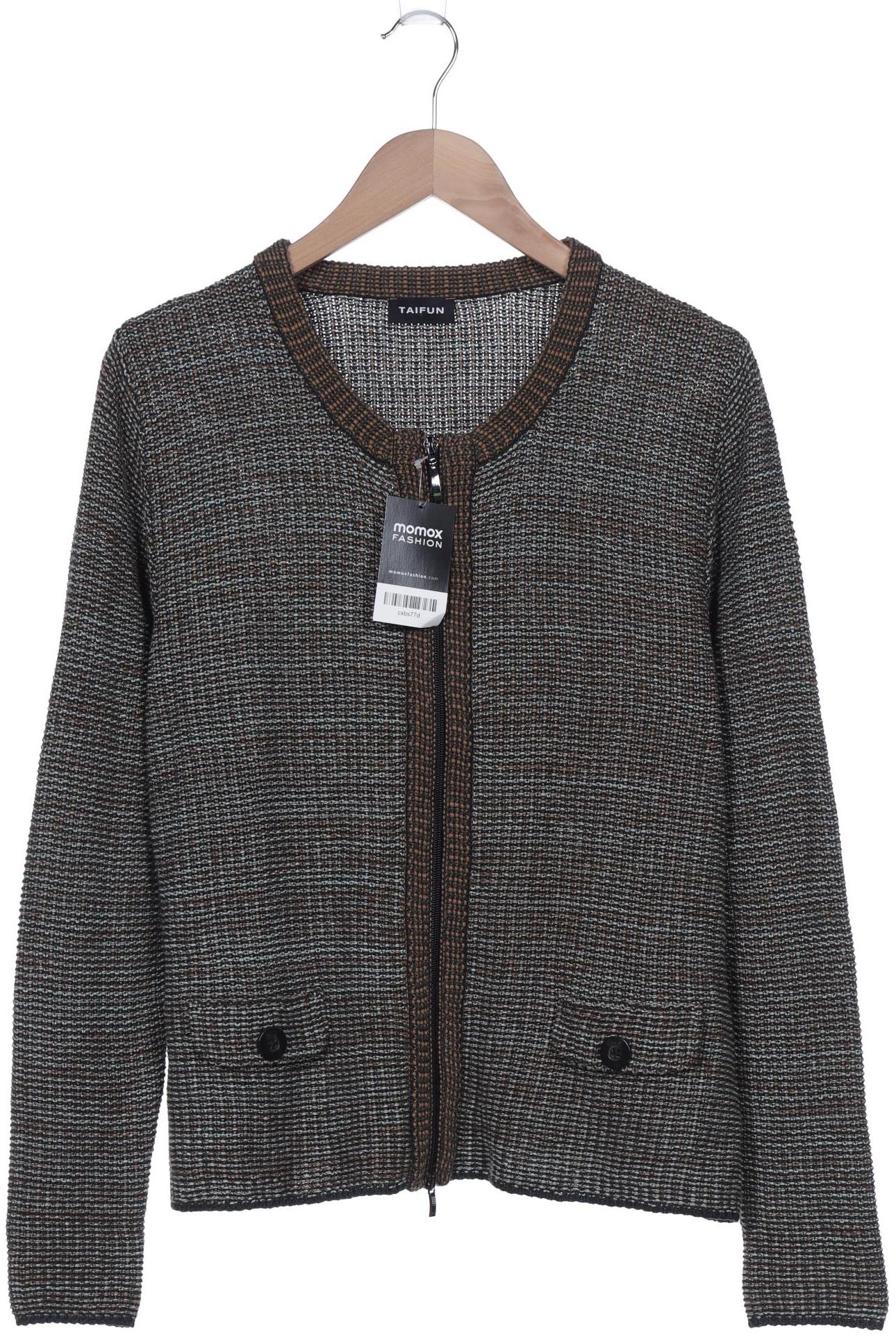 

Taifun Damen Strickjacke, grün, Gr. 46