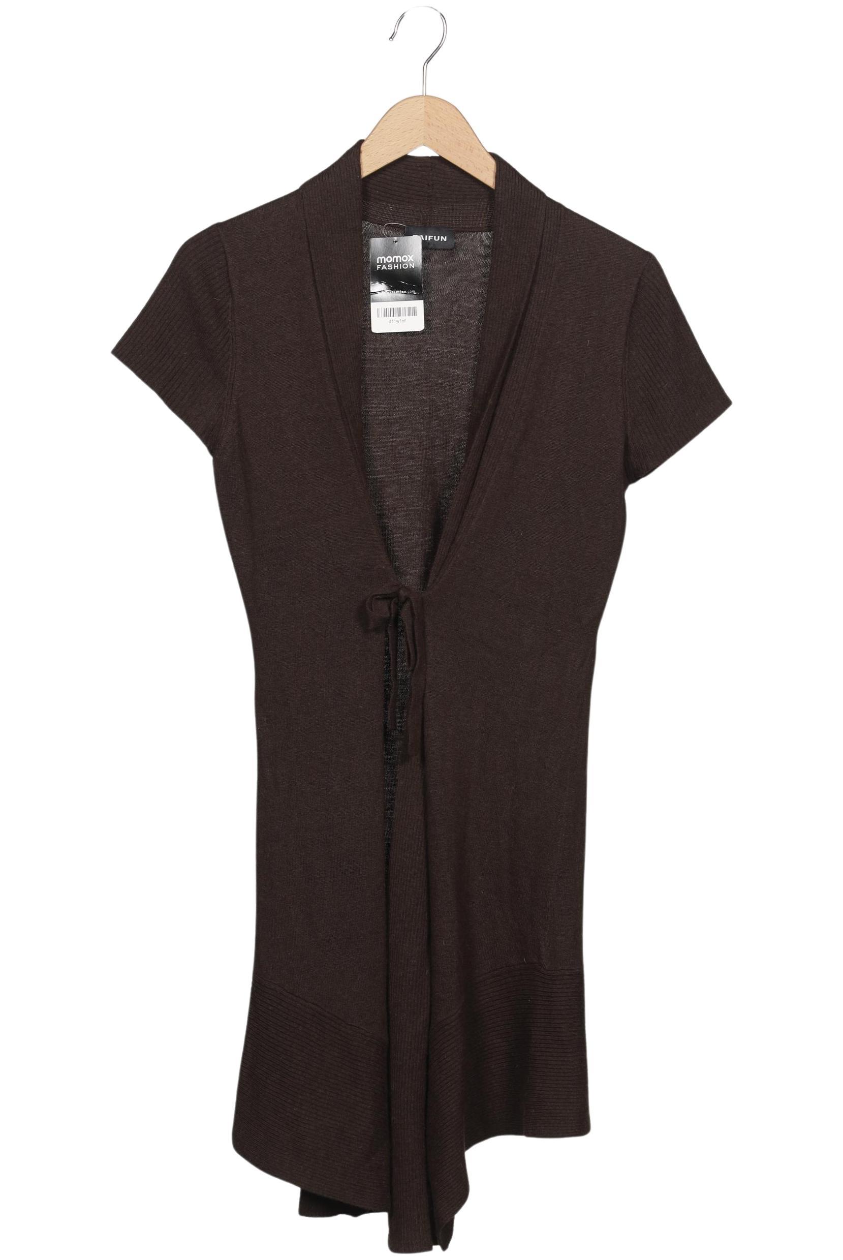 

Taifun Damen Strickjacke, braun, Gr. 34