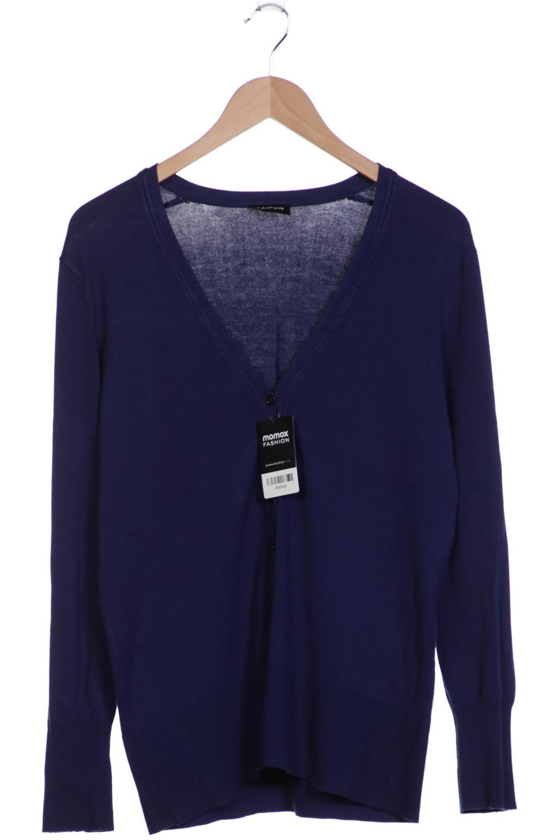 

Taifun Damen Strickjacke, blau, Gr. 44