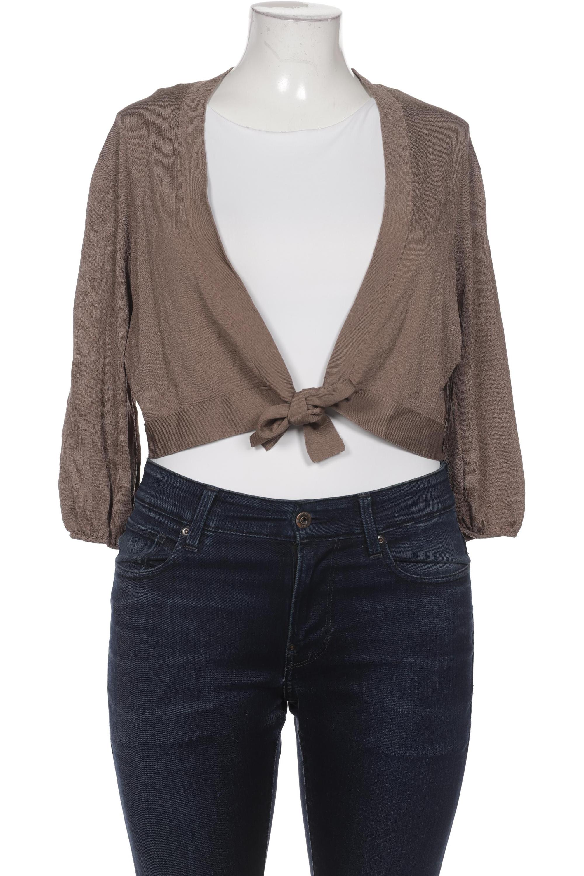 

Taifun Damen Strickjacke, braun, Gr. 46