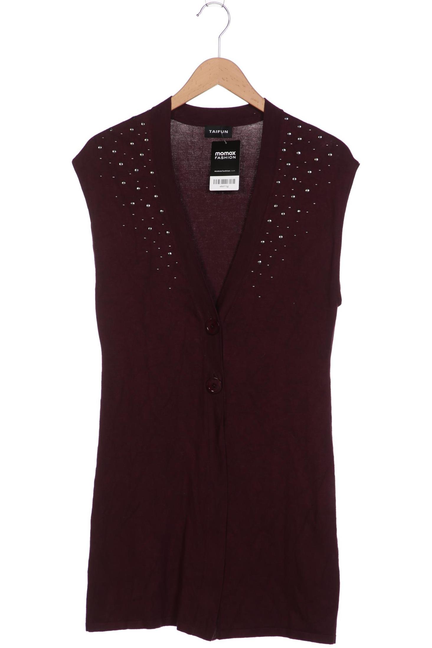 

Taifun Damen Strickjacke, bordeaux, Gr. 36