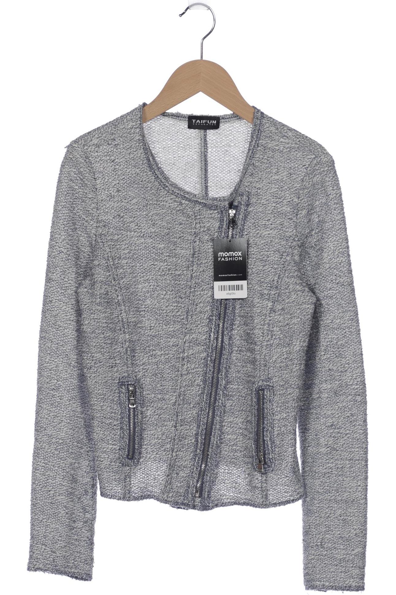 

Taifun Damen Strickjacke, blau, Gr. 38