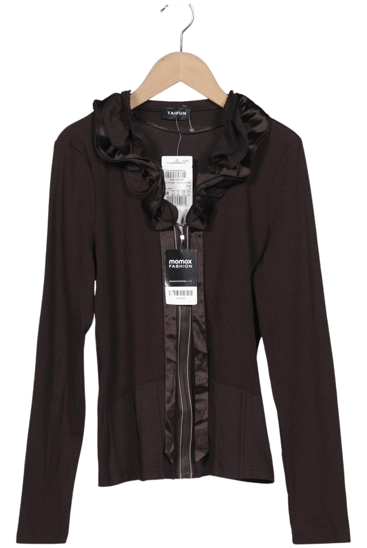 

Taifun Damen Strickjacke, braun, Gr. 38
