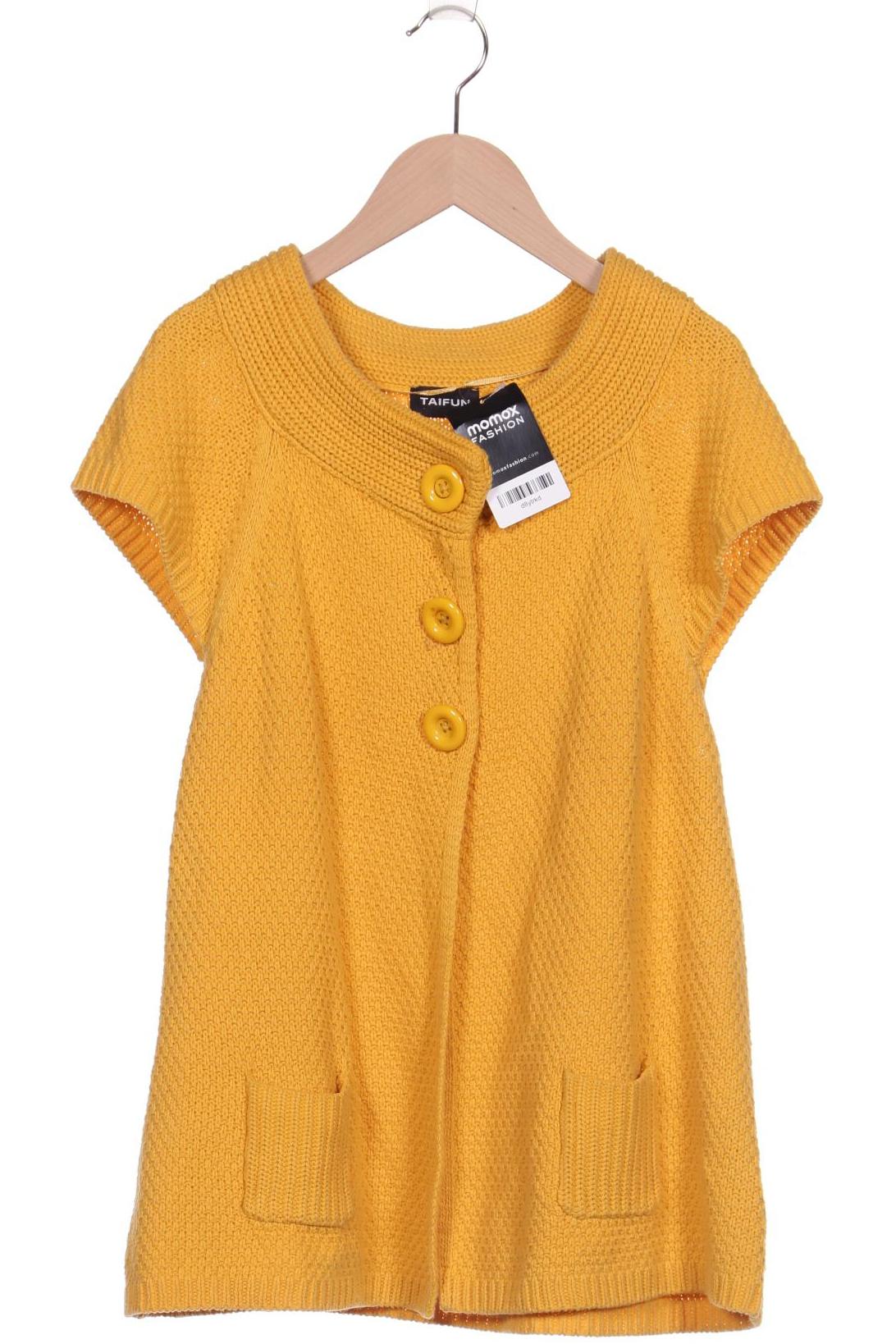

Taifun Damen Strickjacke, gelb, Gr. 42
