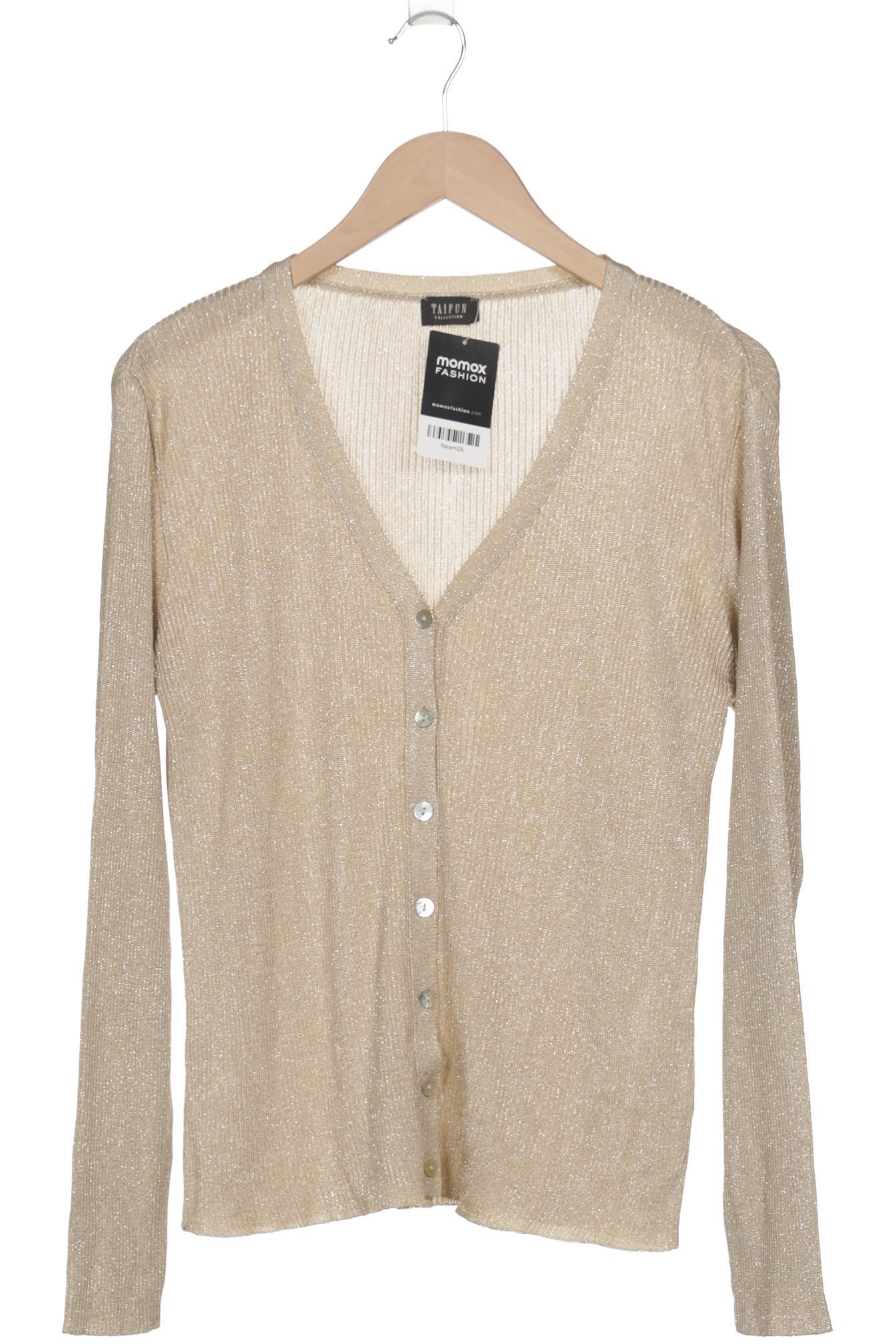 

Taifun Damen Strickjacke, beige, Gr. 42