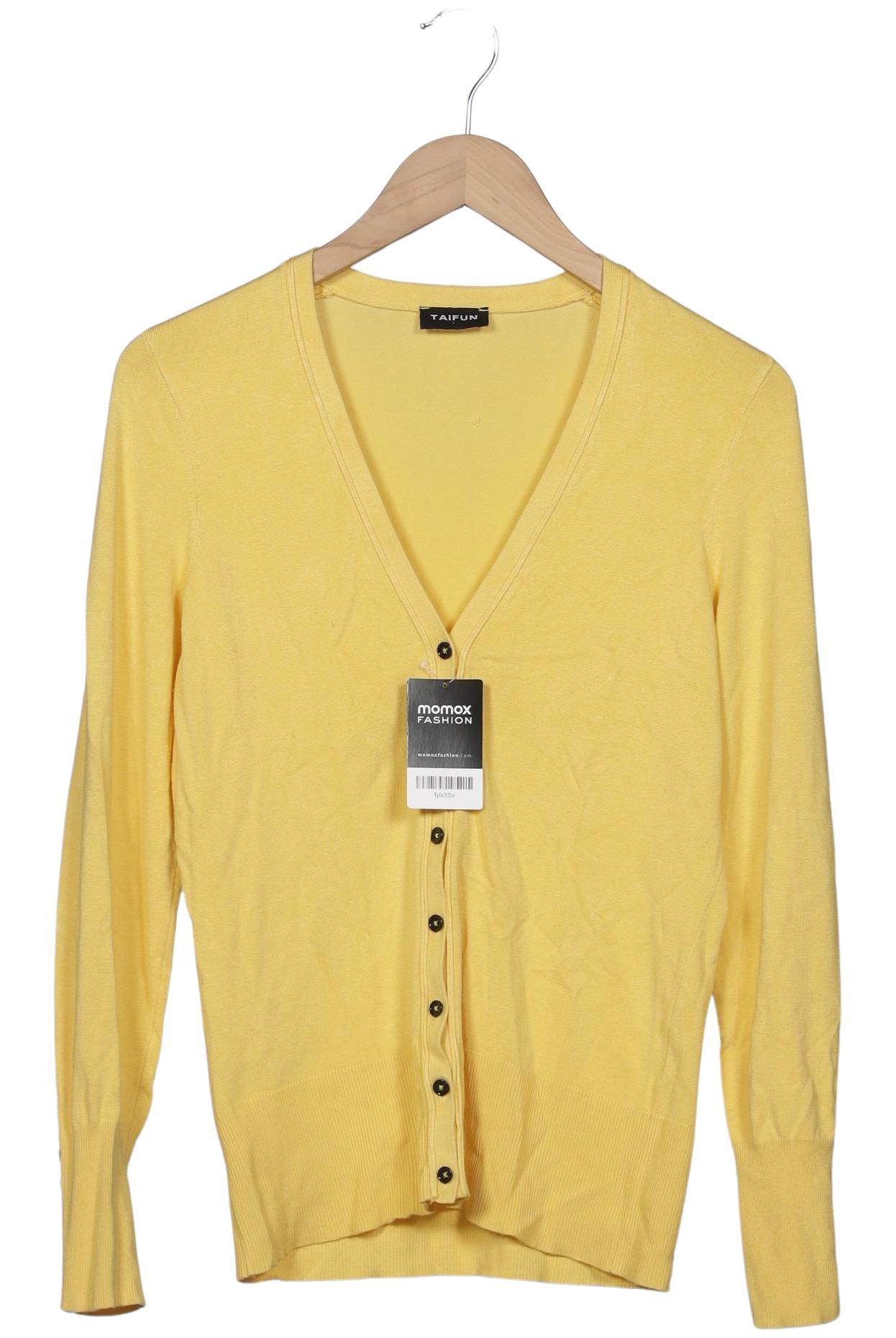 

Taifun Damen Strickjacke, gelb, Gr. 38