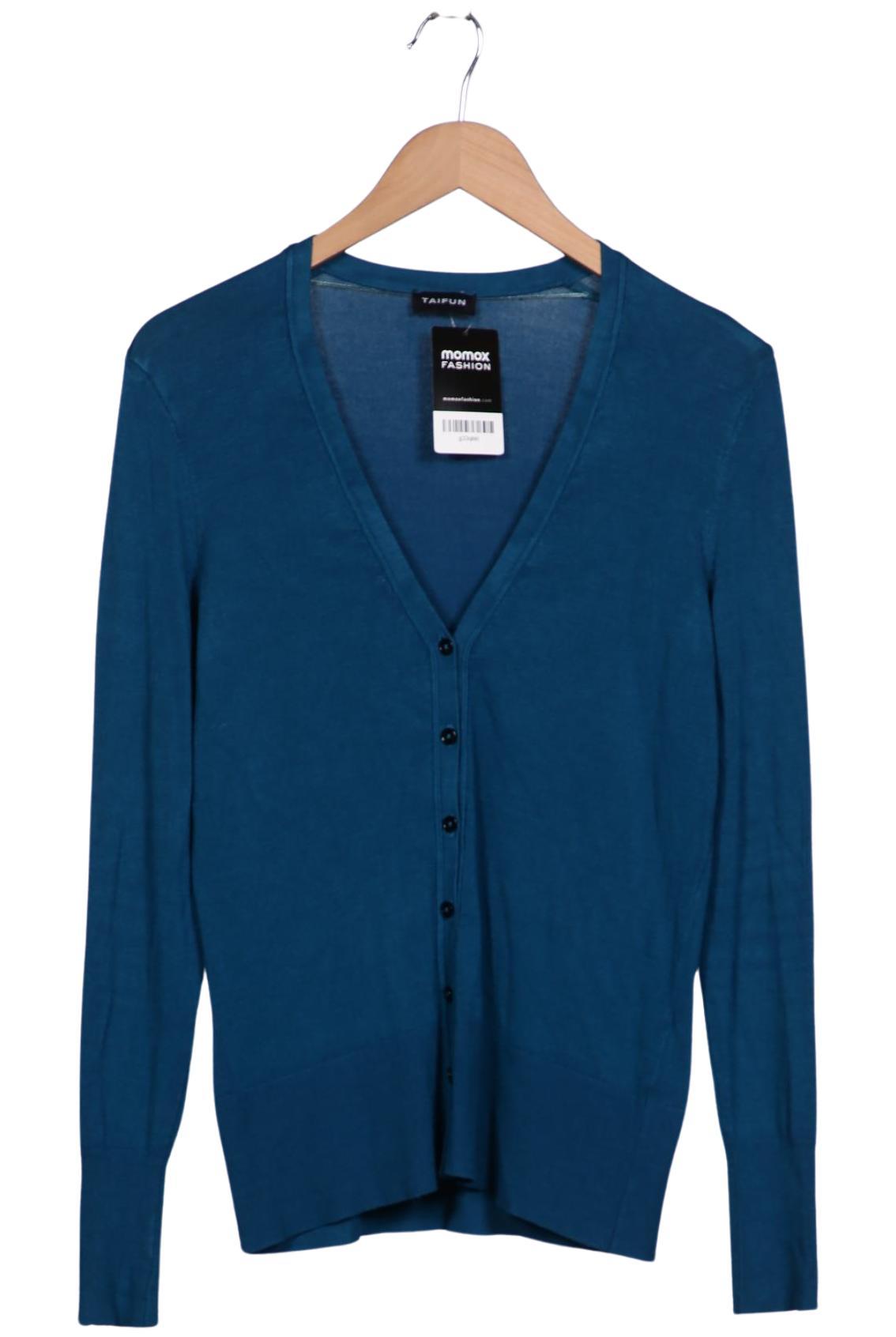 

Taifun Damen Strickjacke, blau, Gr. 40