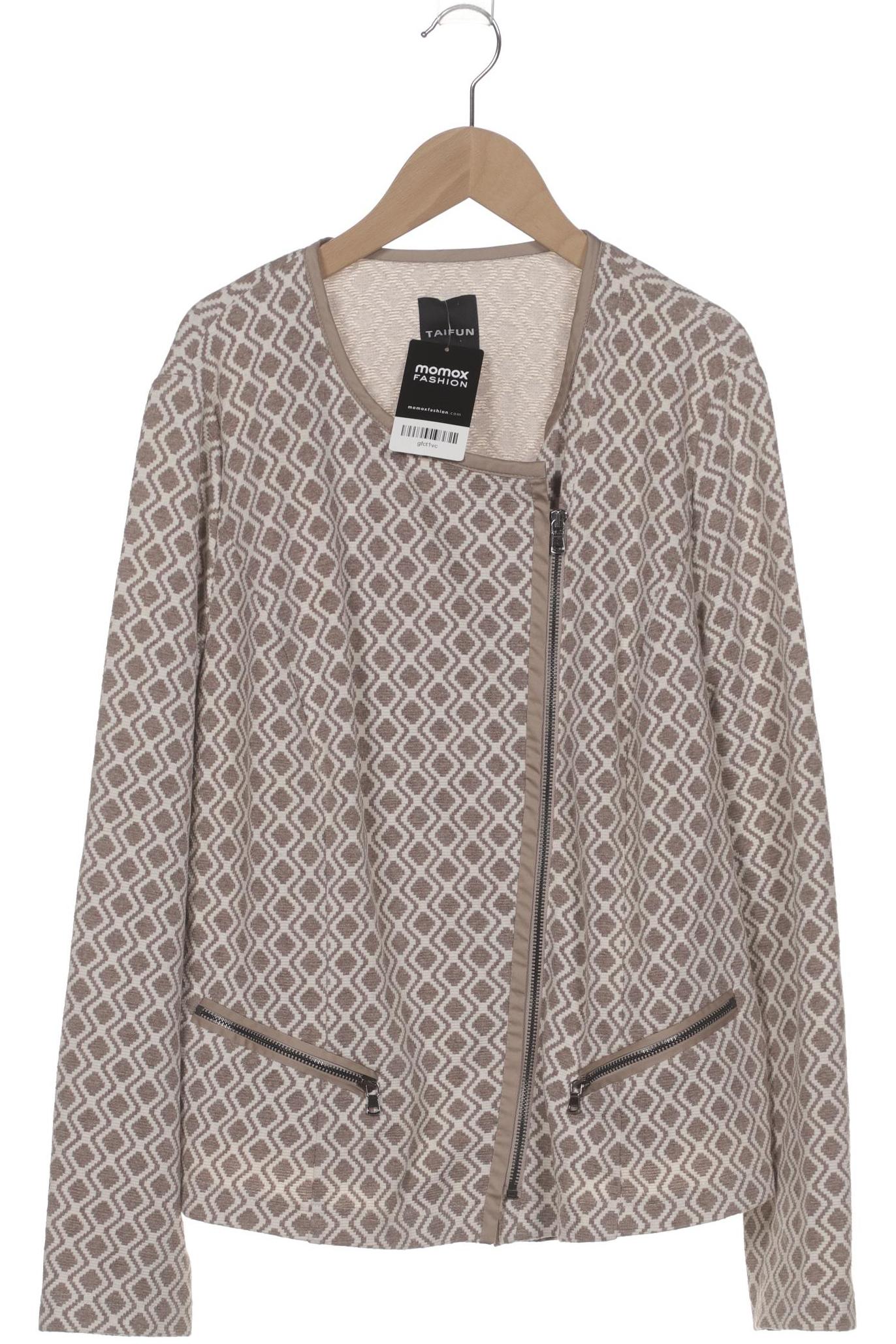 

Taifun Damen Strickjacke, beige, Gr. 46
