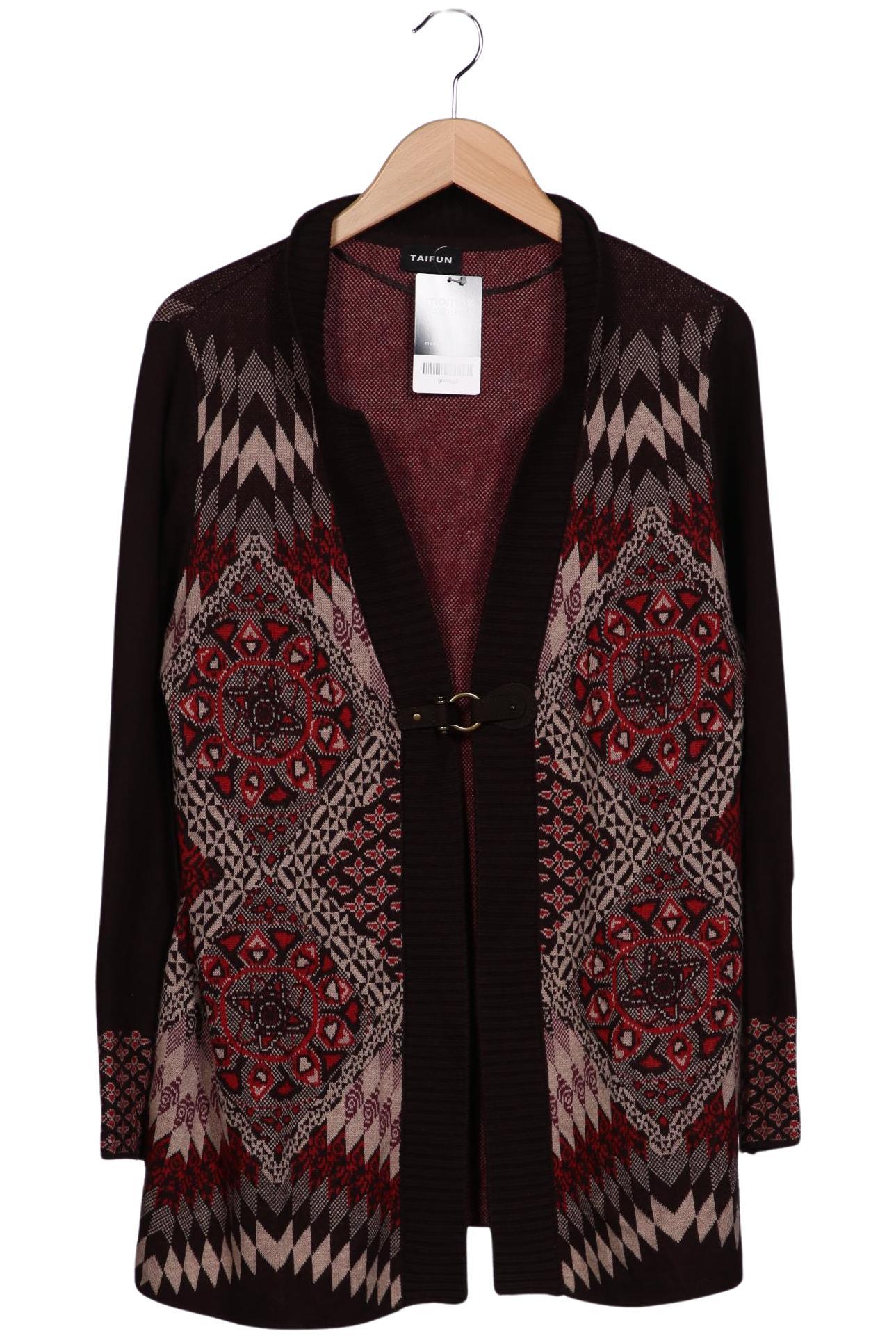 

Taifun Damen Strickjacke, braun, Gr. 44