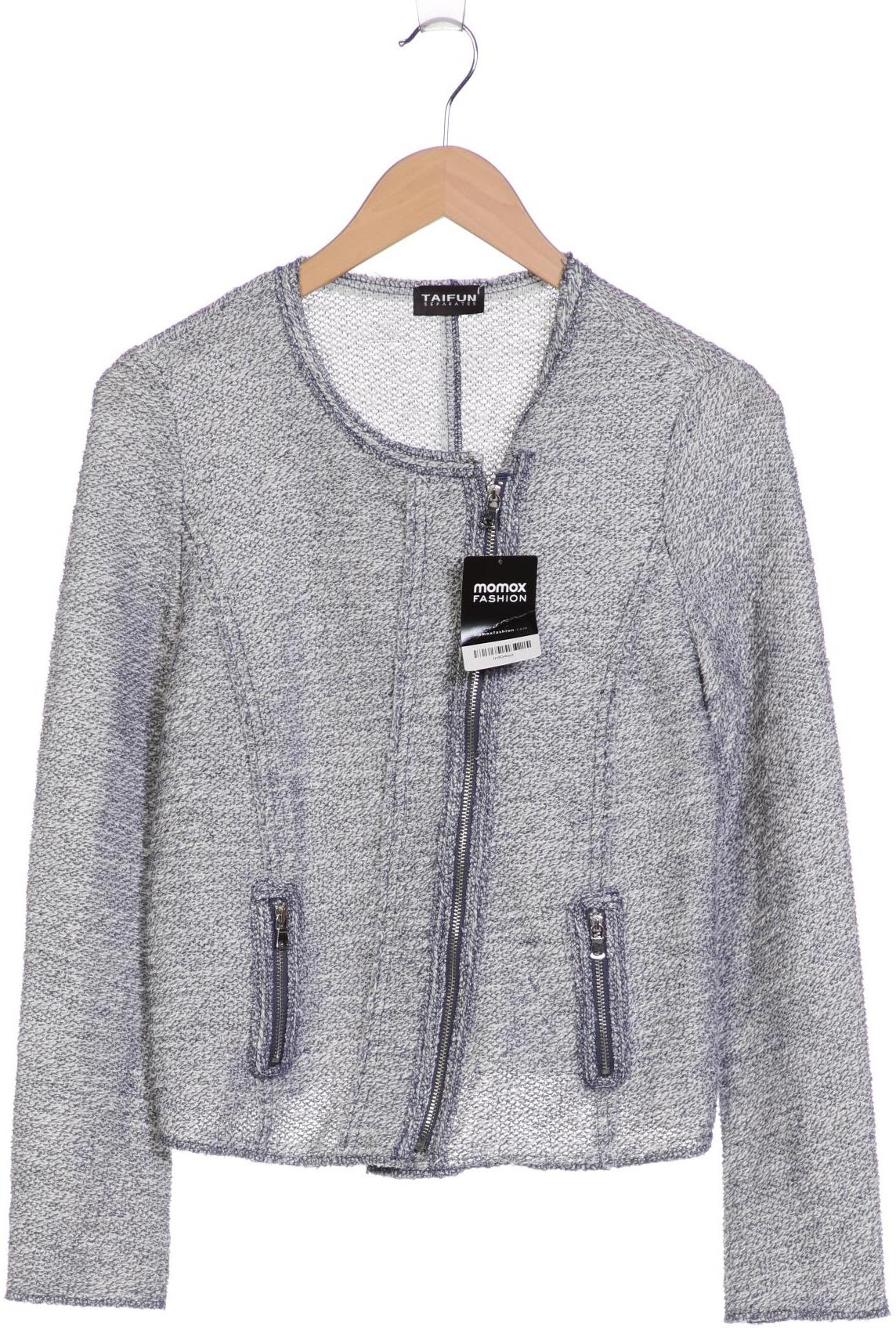 

Taifun Damen Strickjacke, blau, Gr. 40