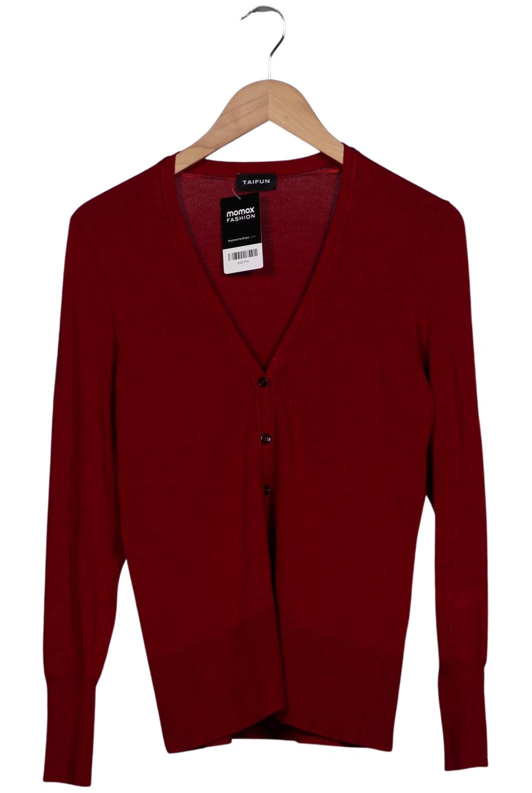 

Taifun Damen Strickjacke, bordeaux, Gr. 40