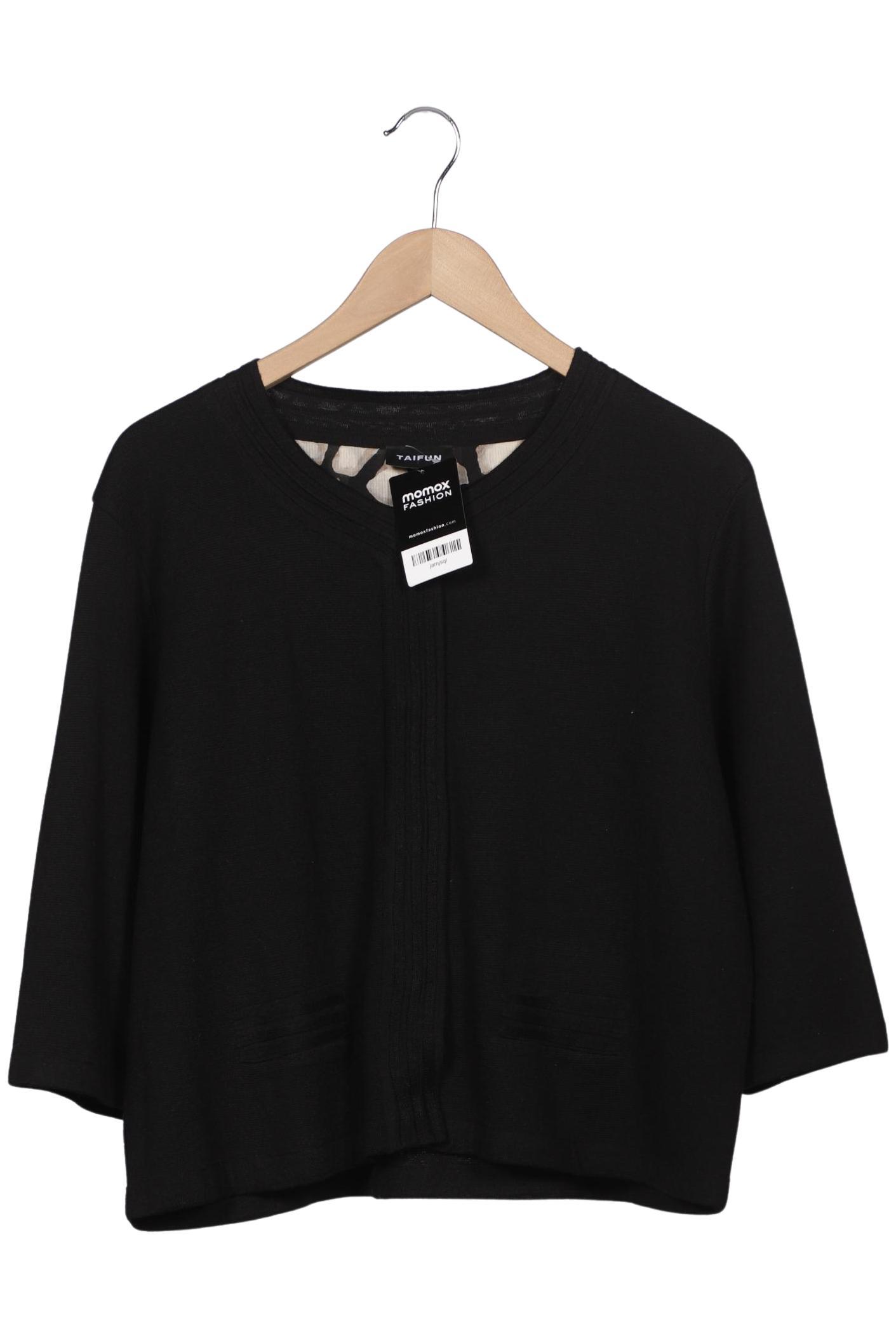 

Taifun Damen Strickjacke, schwarz, Gr. 48