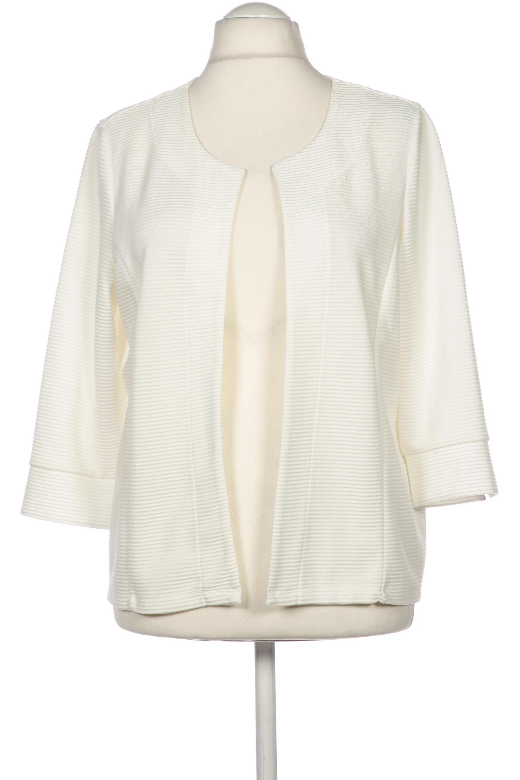 

Taifun Damen Strickjacke, weiß, Gr. 44