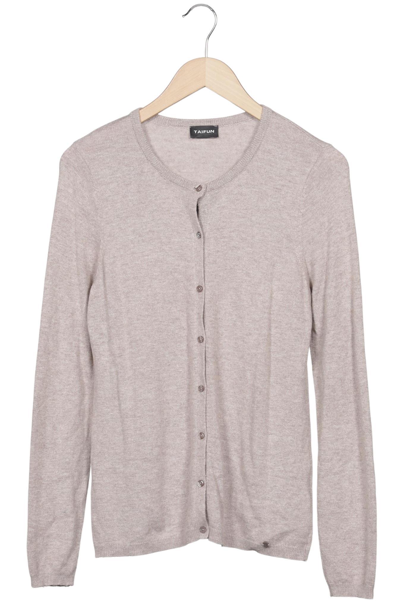 

Taifun Damen Strickjacke, beige, Gr. 38