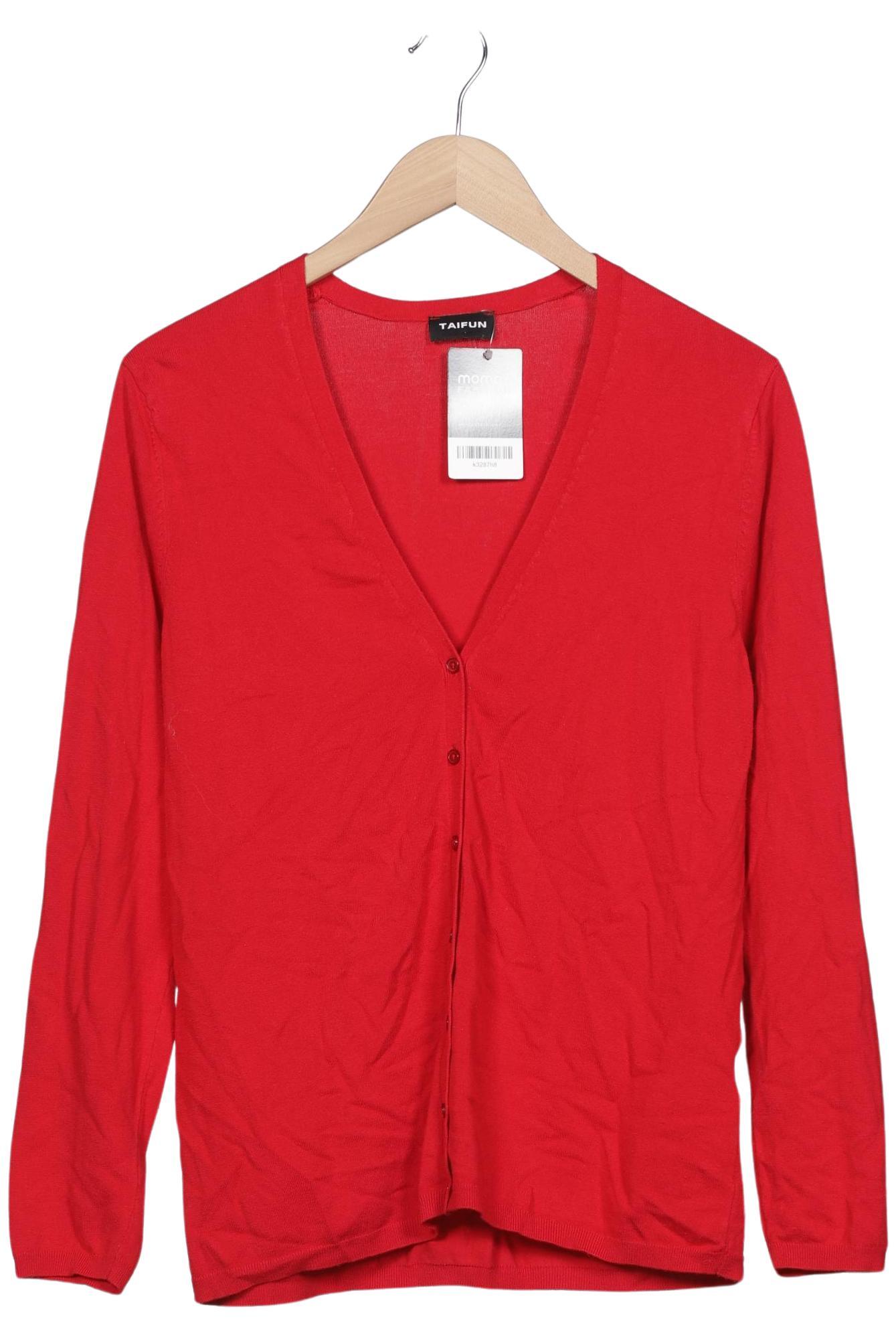 

Taifun Damen Strickjacke, rot, Gr. 42