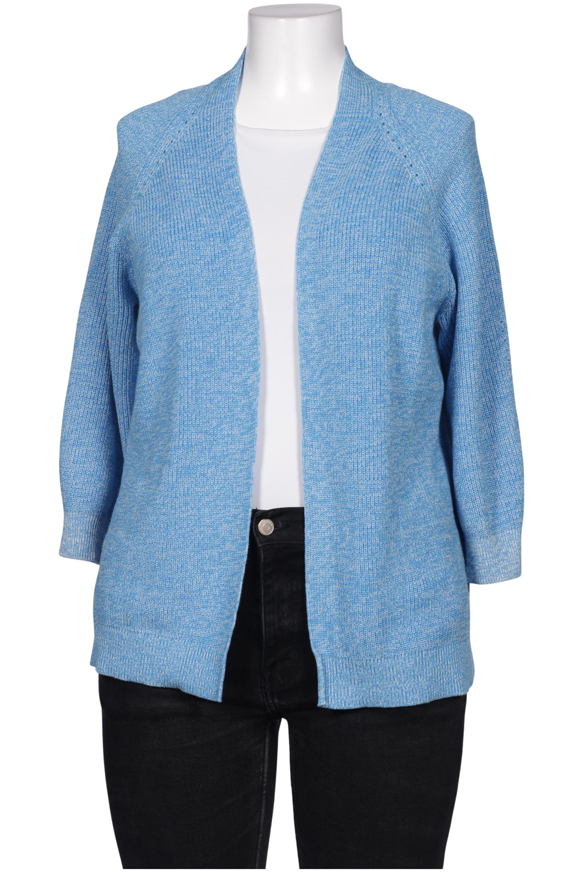 

Taifun Damen Strickjacke, blau, Gr. 46