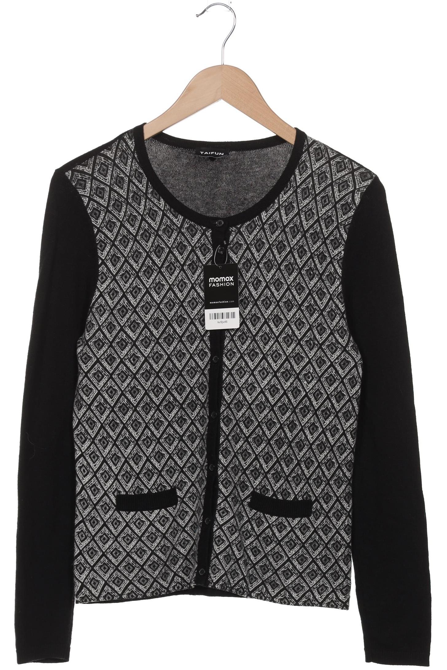 

Taifun Damen Strickjacke, schwarz, Gr. 36