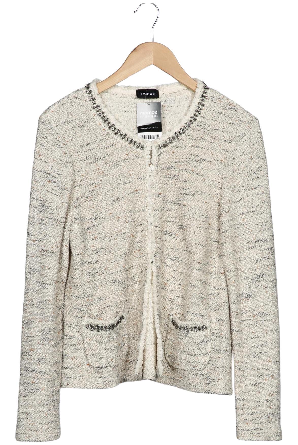 

Taifun Damen Strickjacke, cremeweiß, Gr. 44