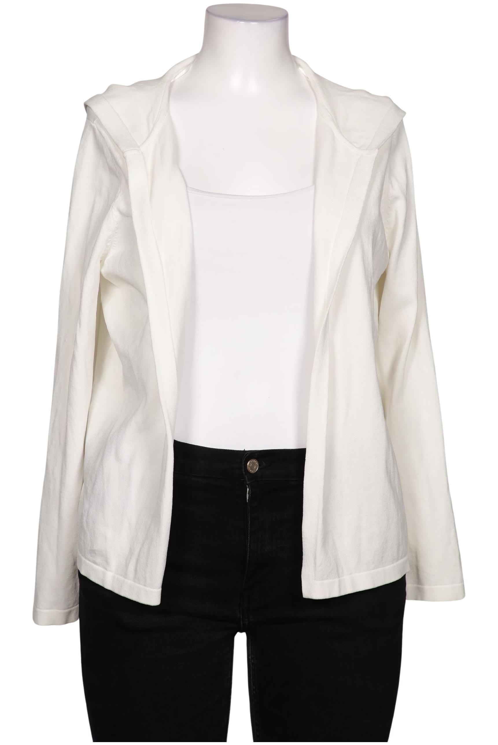 

Taifun Damen Strickjacke, weiß, Gr. 44