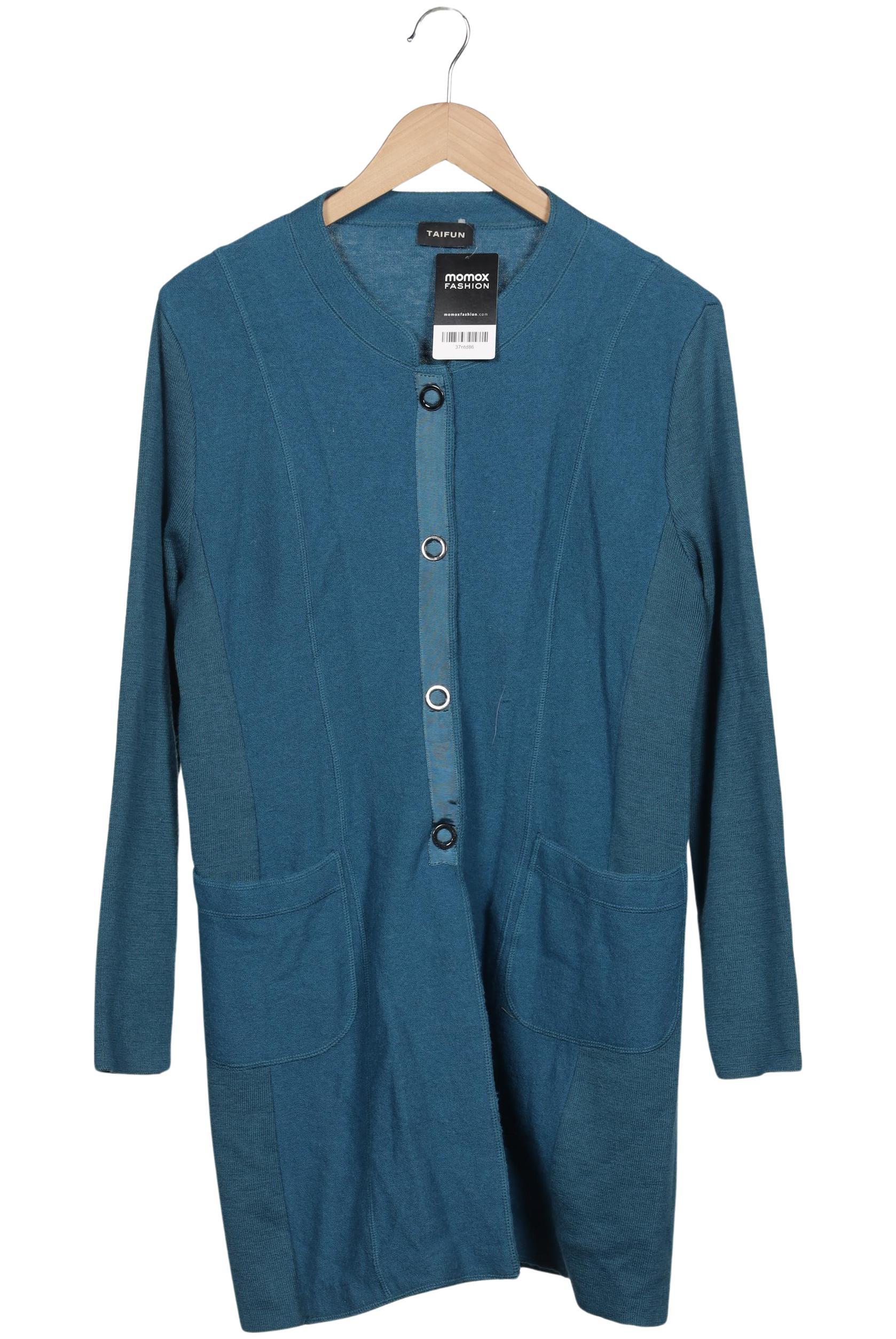 

Taifun Damen Strickjacke, blau, Gr. 42