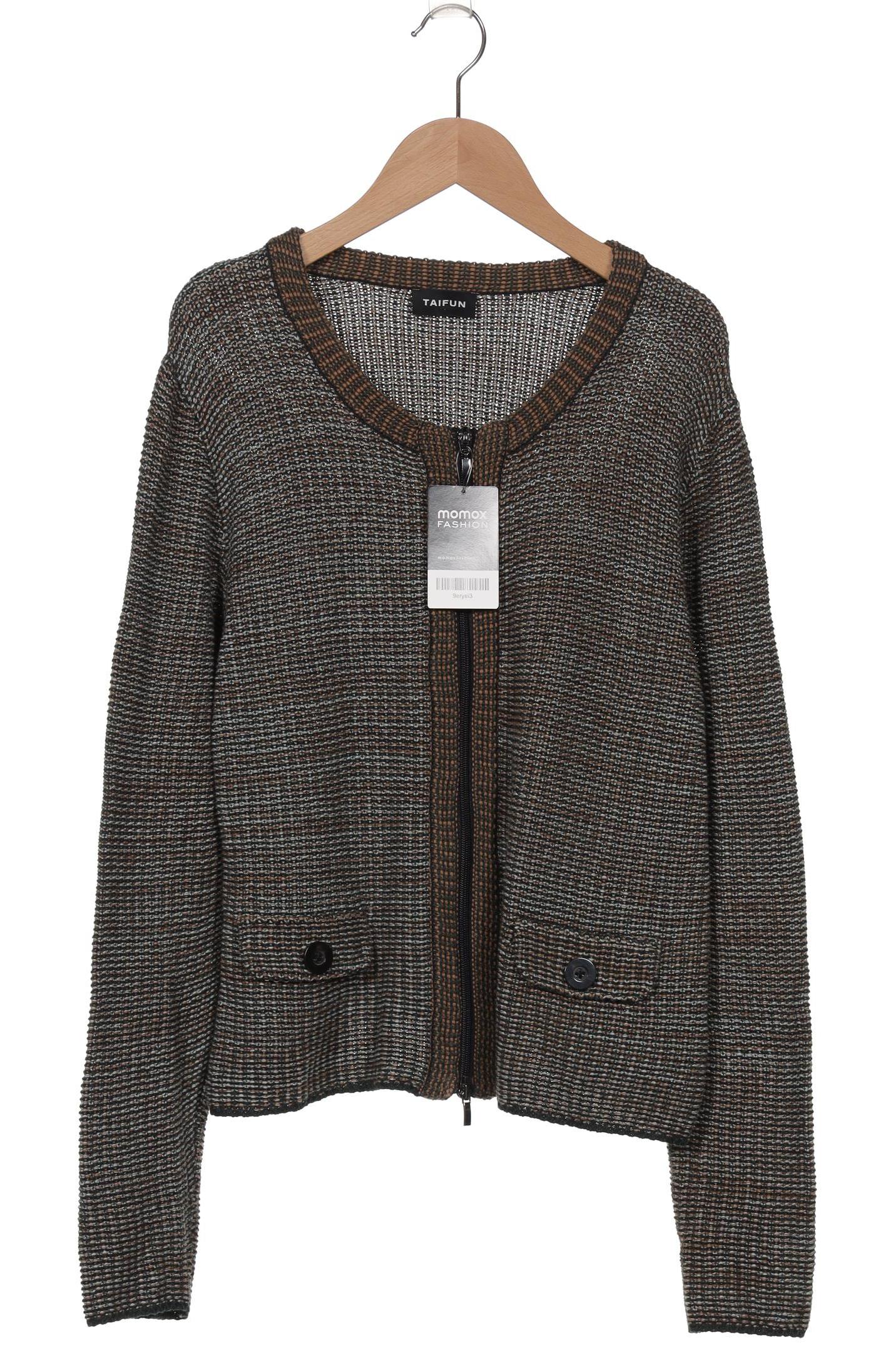 

Taifun Damen Strickjacke, grün, Gr. 42
