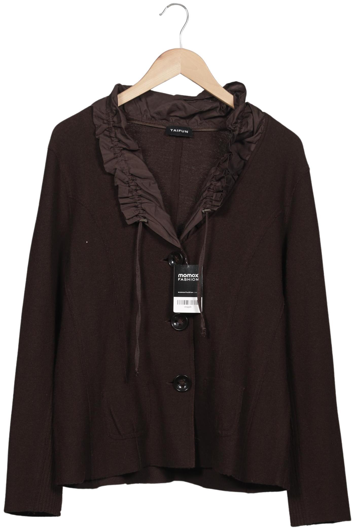 

Taifun Damen Strickjacke, braun, Gr. 44