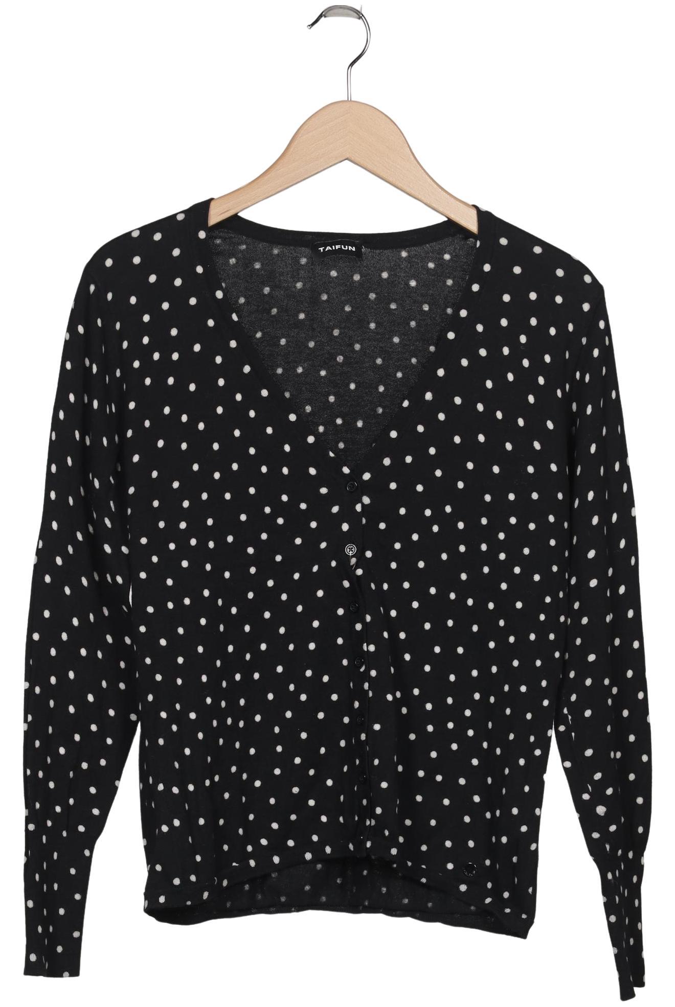 

Taifun Damen Strickjacke, schwarz, Gr. 38