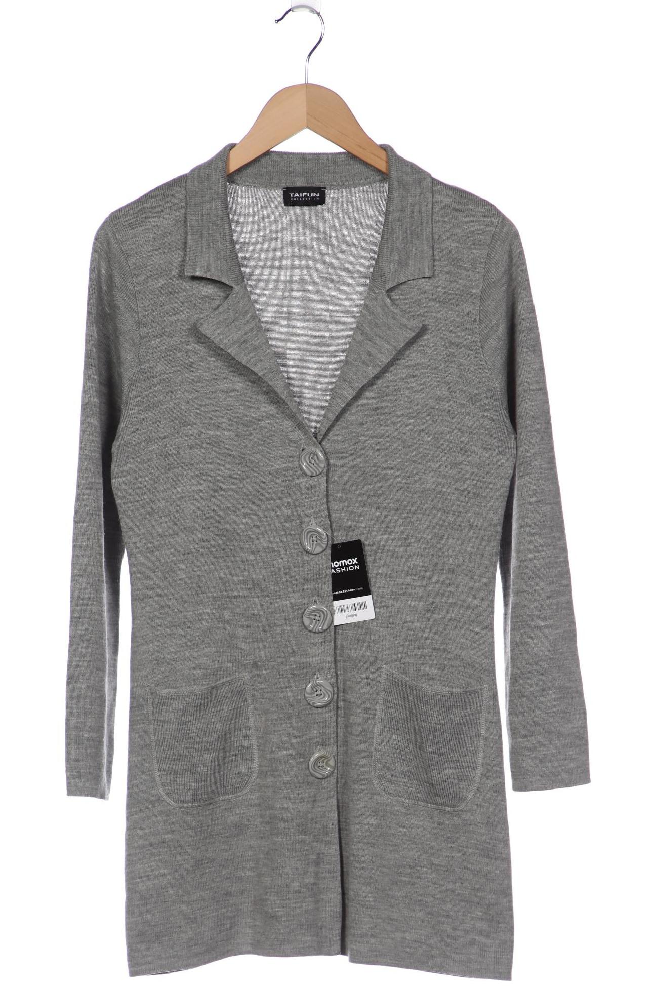 

Taifun Damen Strickjacke, grau, Gr. 40