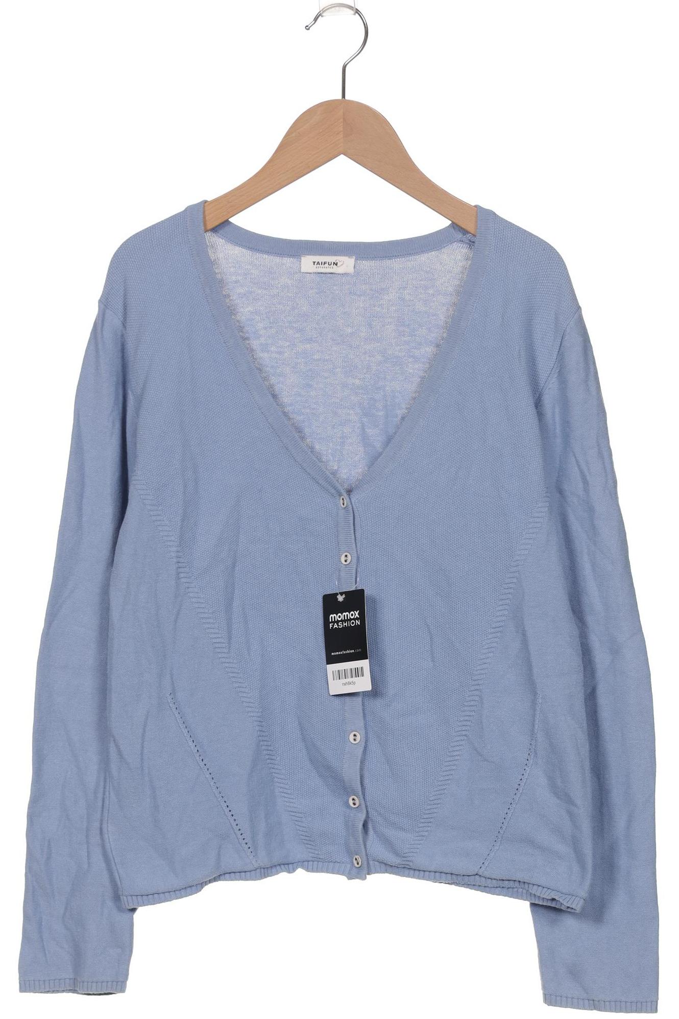 

Taifun Damen Strickjacke, blau, Gr. 38