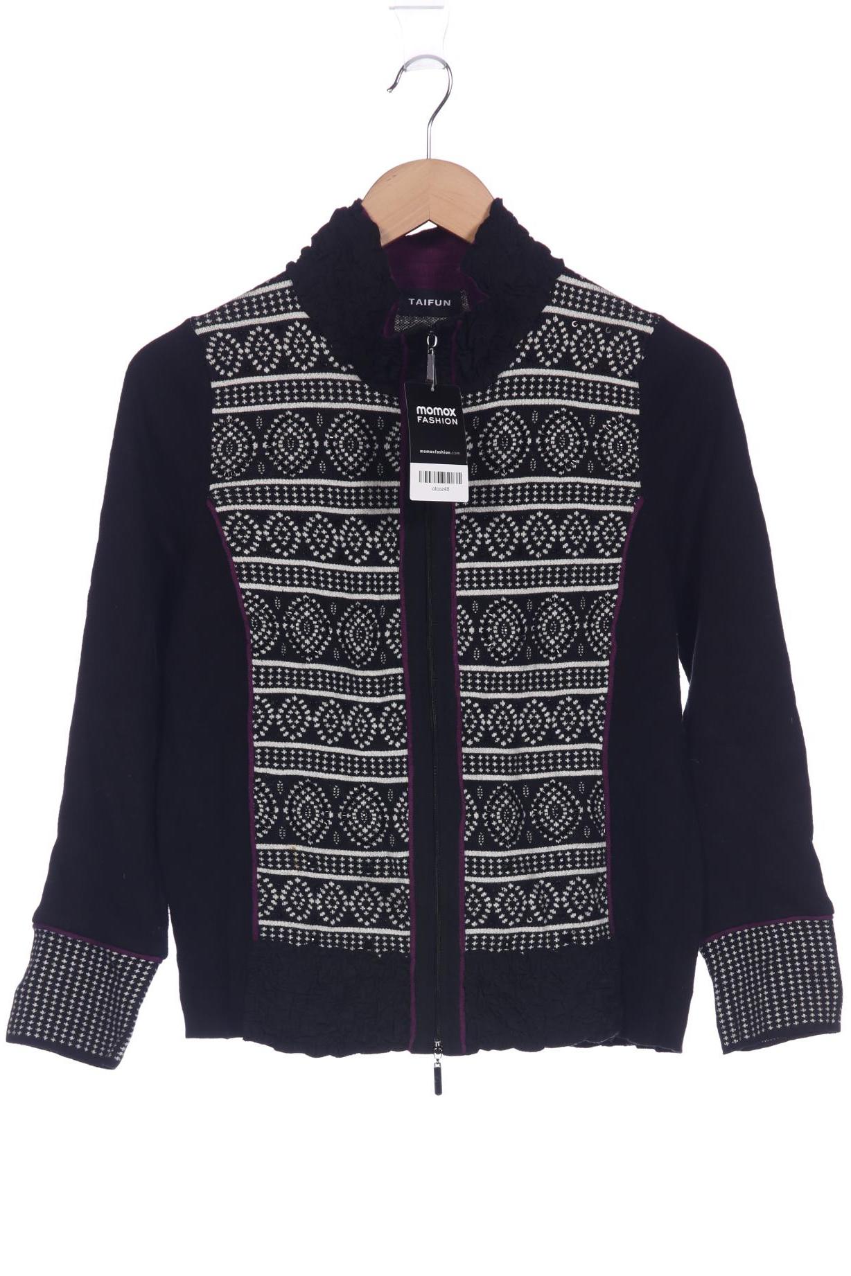 

Taifun Damen Strickjacke, schwarz, Gr. 40