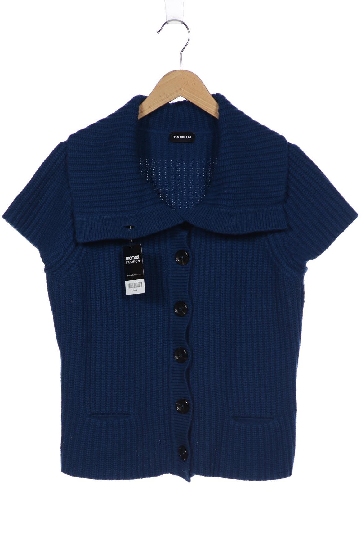

Taifun Damen Strickjacke, blau, Gr. 44