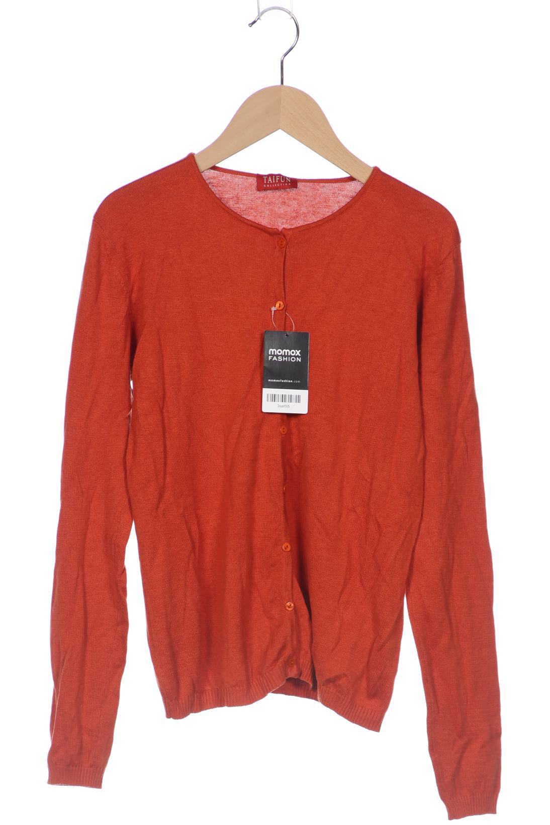

Taifun Damen Strickjacke, orange, Gr. 38