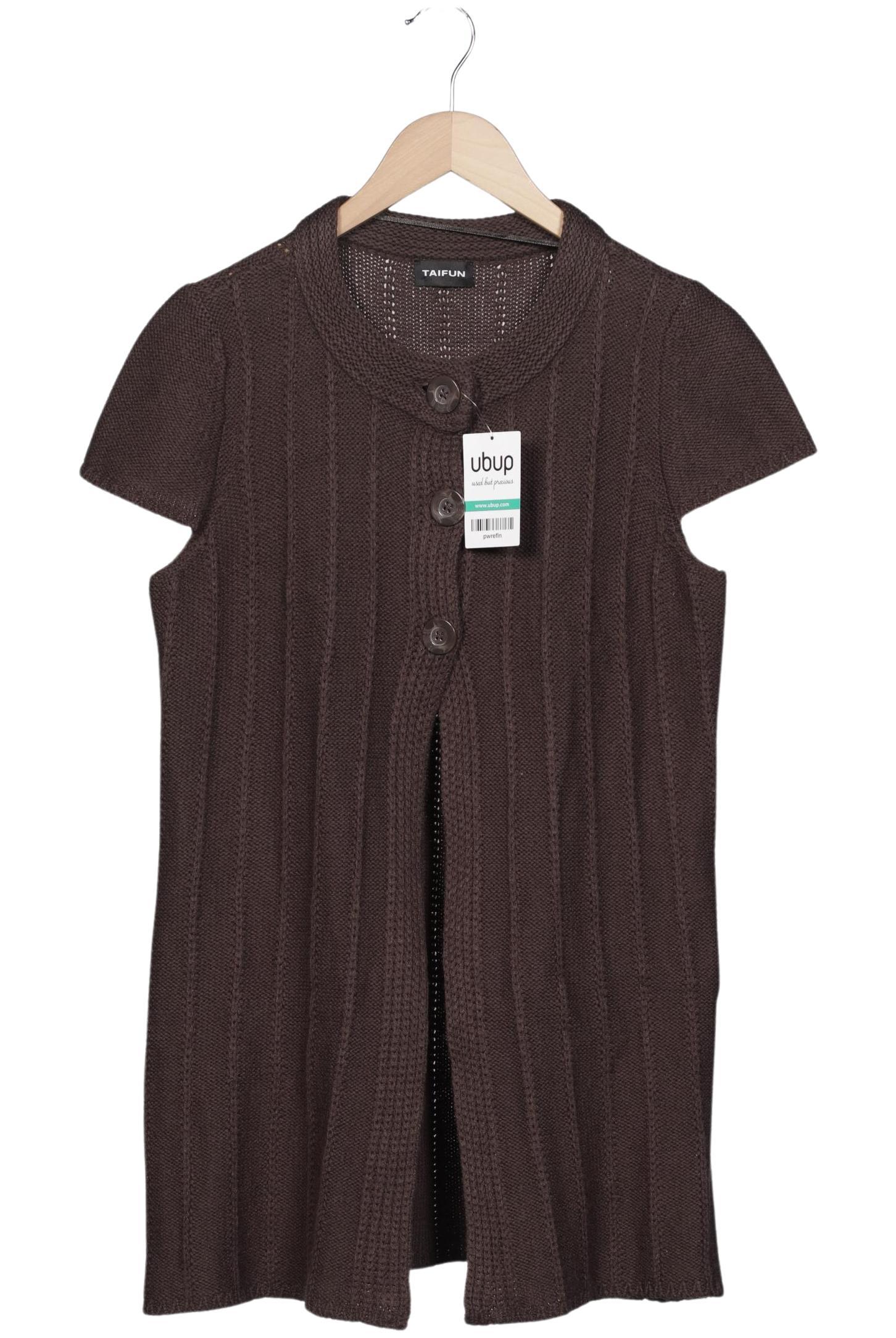 

Taifun Damen Strickjacke, braun, Gr. 38