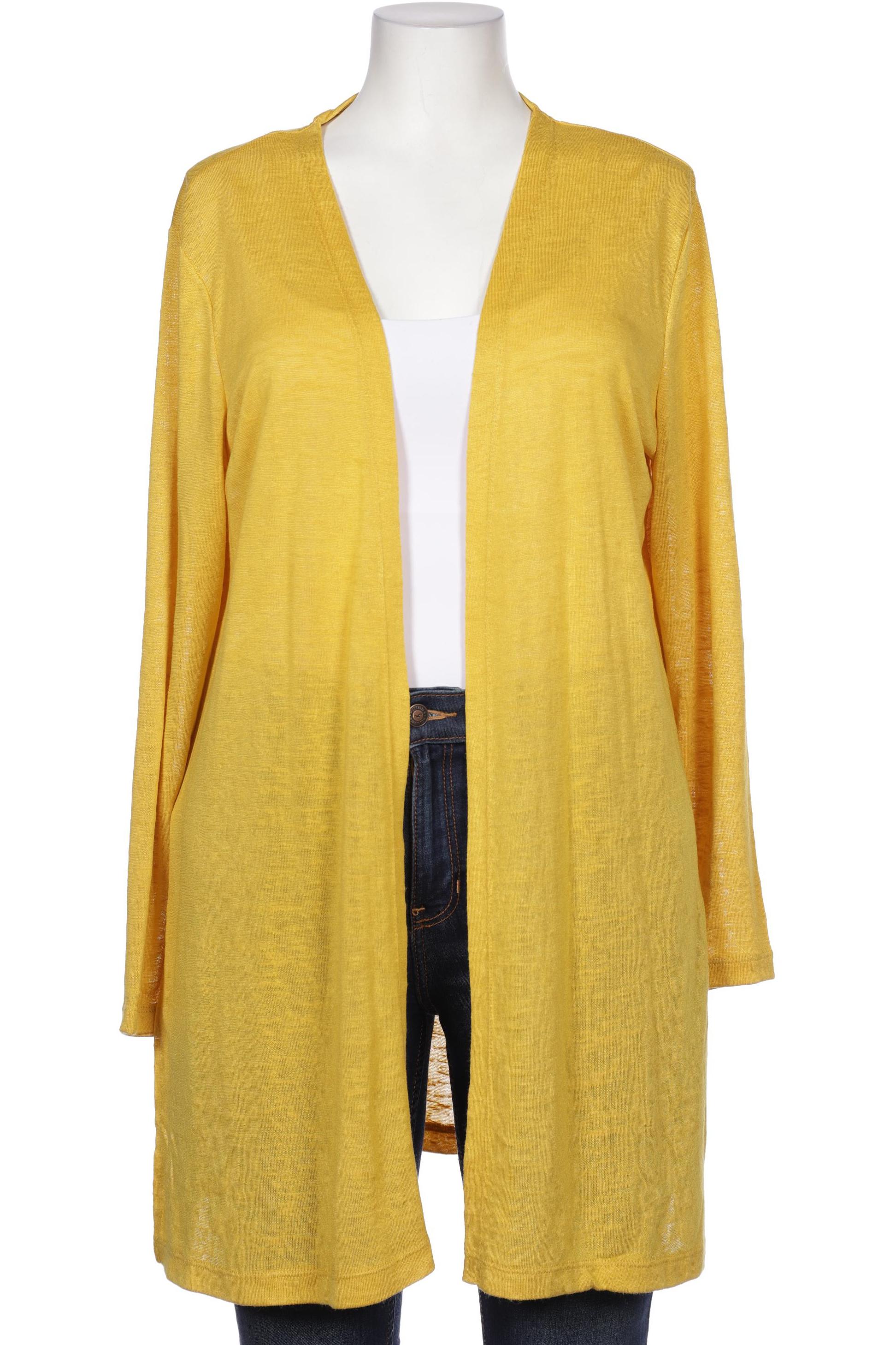 

Taifun Damen Strickjacke, gelb, Gr. 46