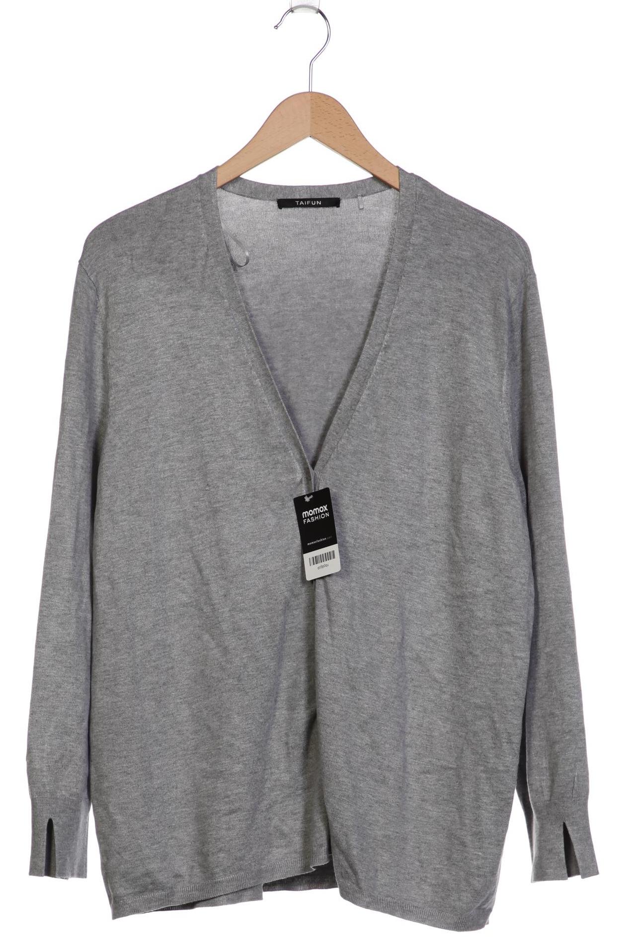 

Taifun Damen Strickjacke, grau, Gr. 48