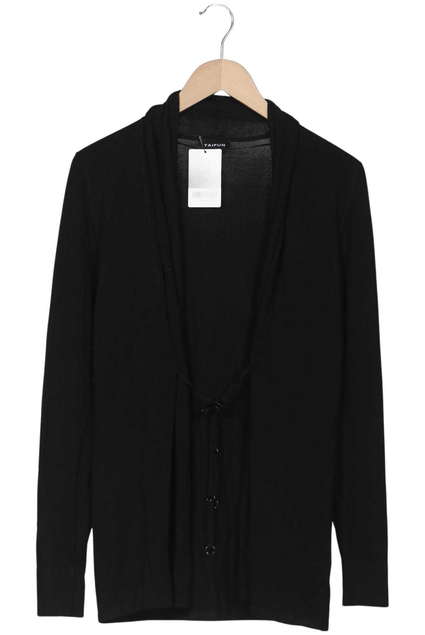 

Taifun Damen Strickjacke, schwarz, Gr. 38
