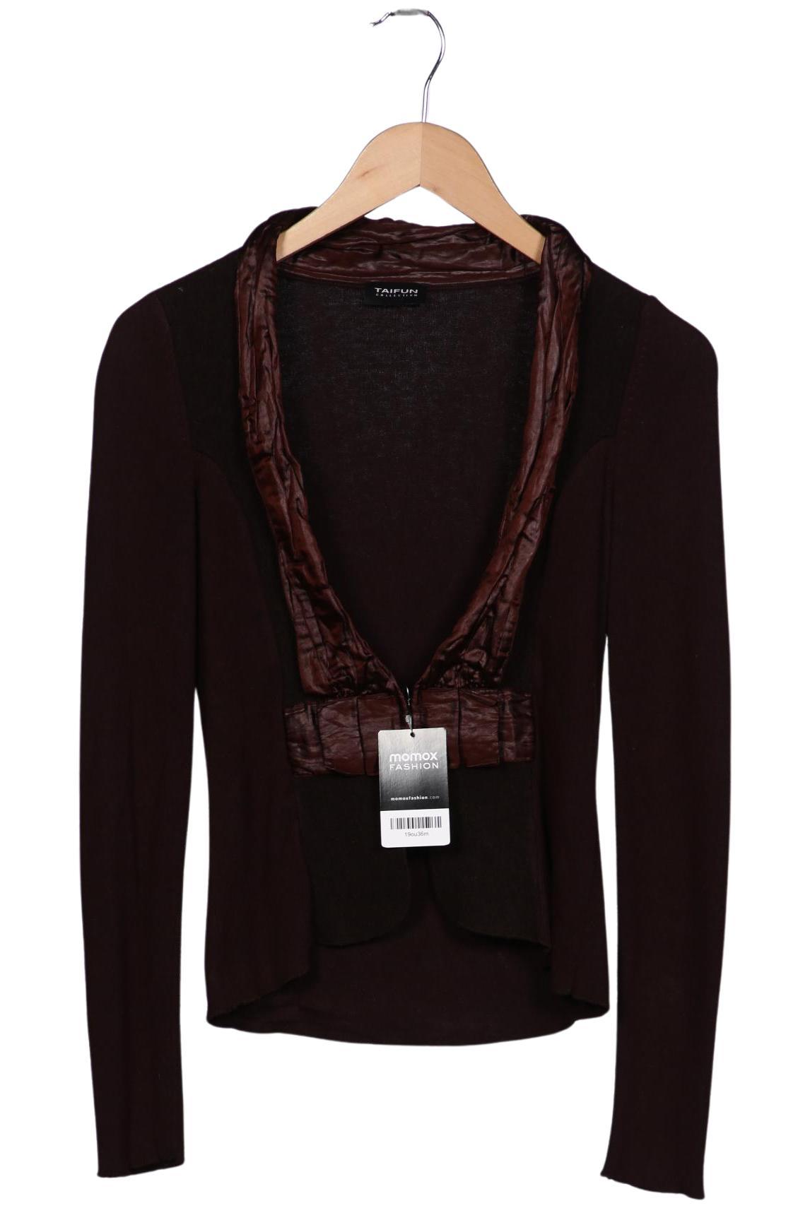 

Taifun Damen Strickjacke, braun, Gr. 36