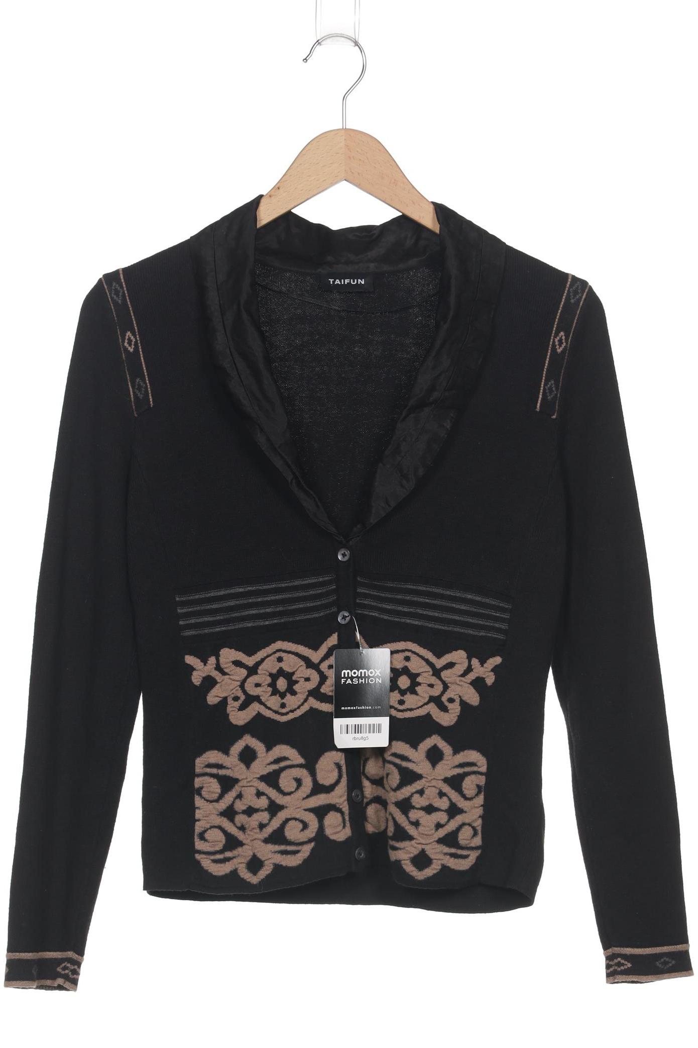

Taifun Damen Strickjacke, schwarz, Gr. 40