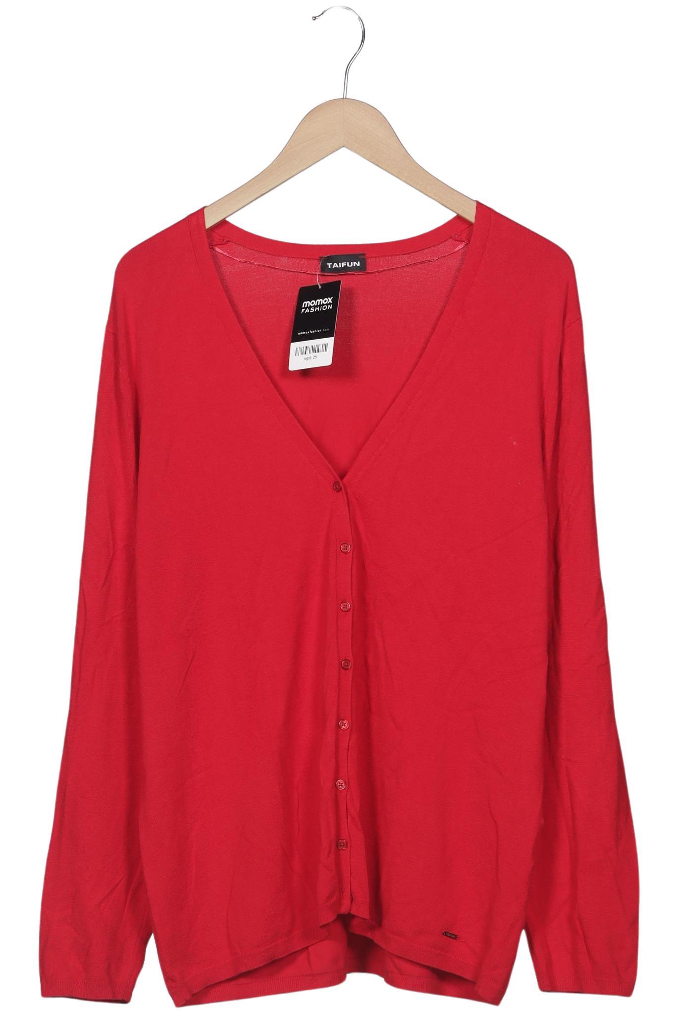 

Taifun Damen Strickjacke, rot, Gr. 42