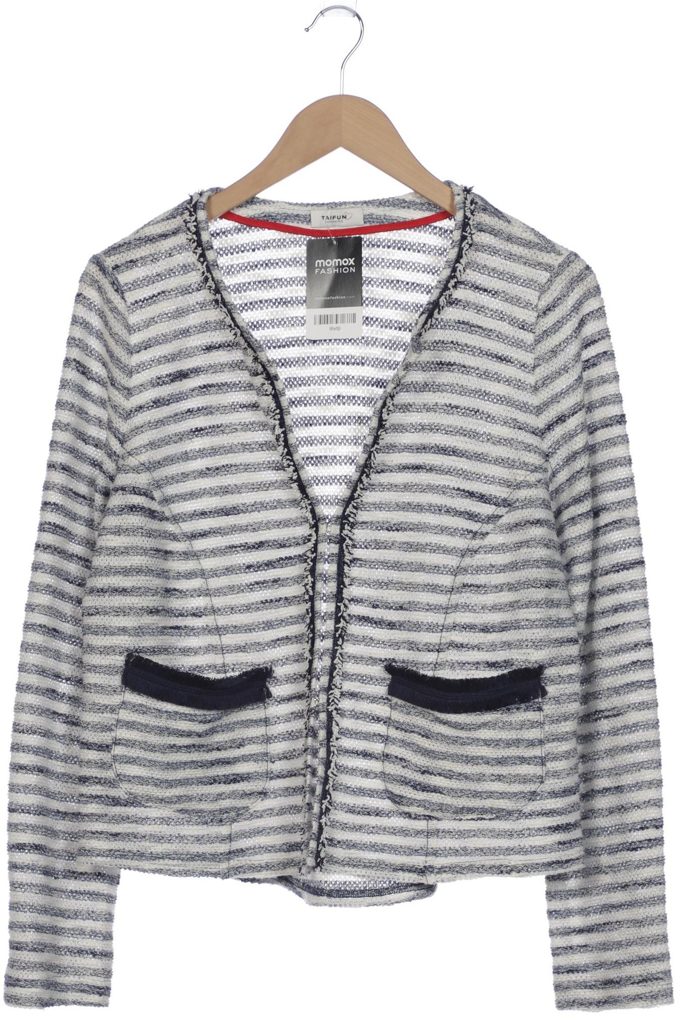 

Taifun Damen Strickjacke, blau, Gr. 42